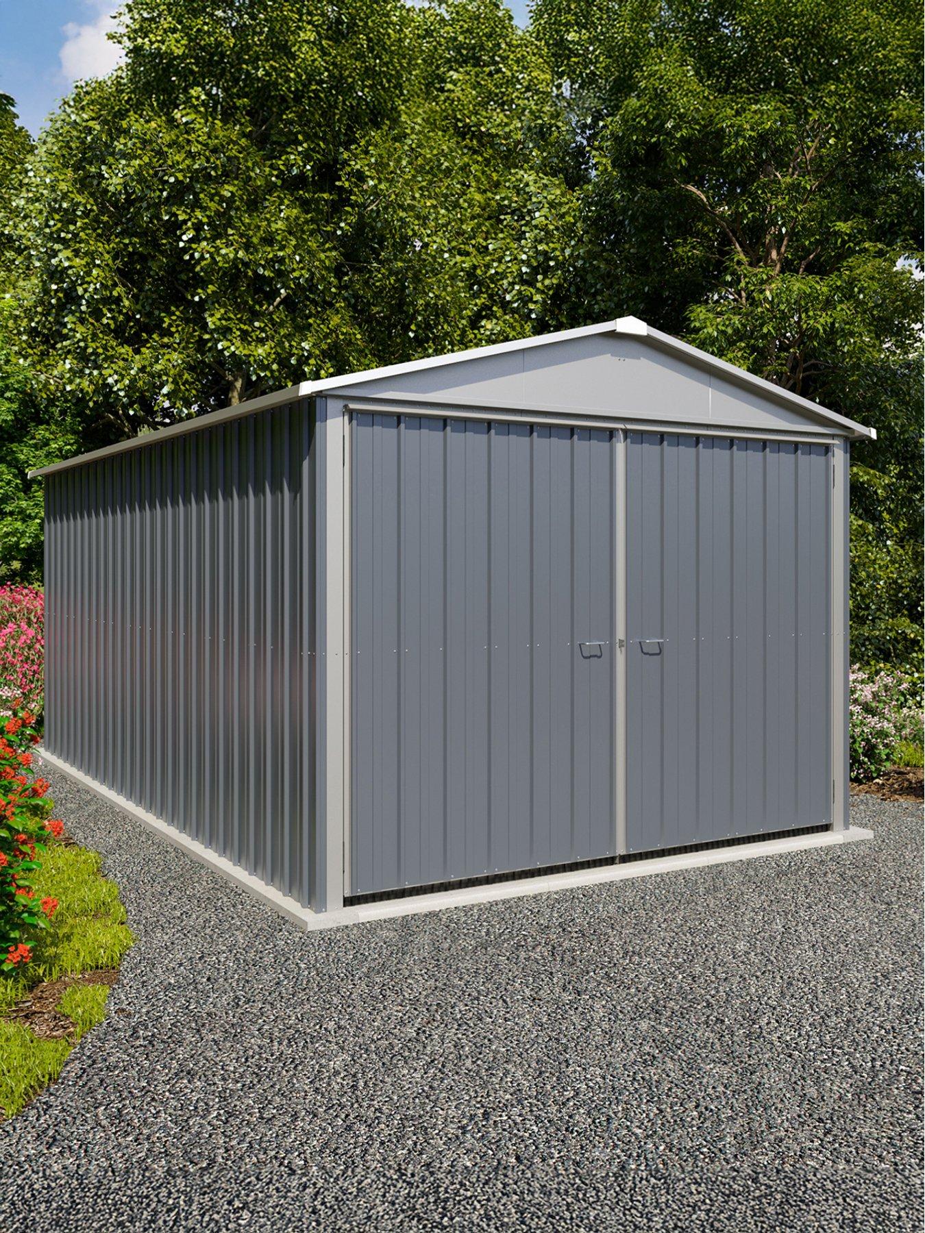 yardmaster-10x17ftnbspmetal-garage-with-2-large-swing-doorsback