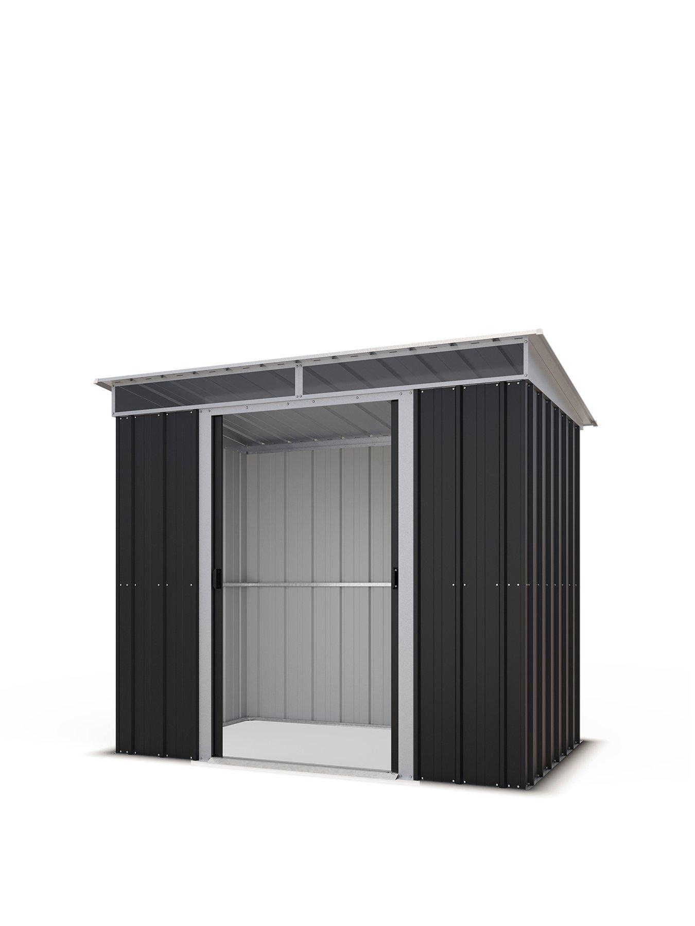 yardmaster-8ft-x-5ft-toplight-pent-roof-metal-shedstillFront