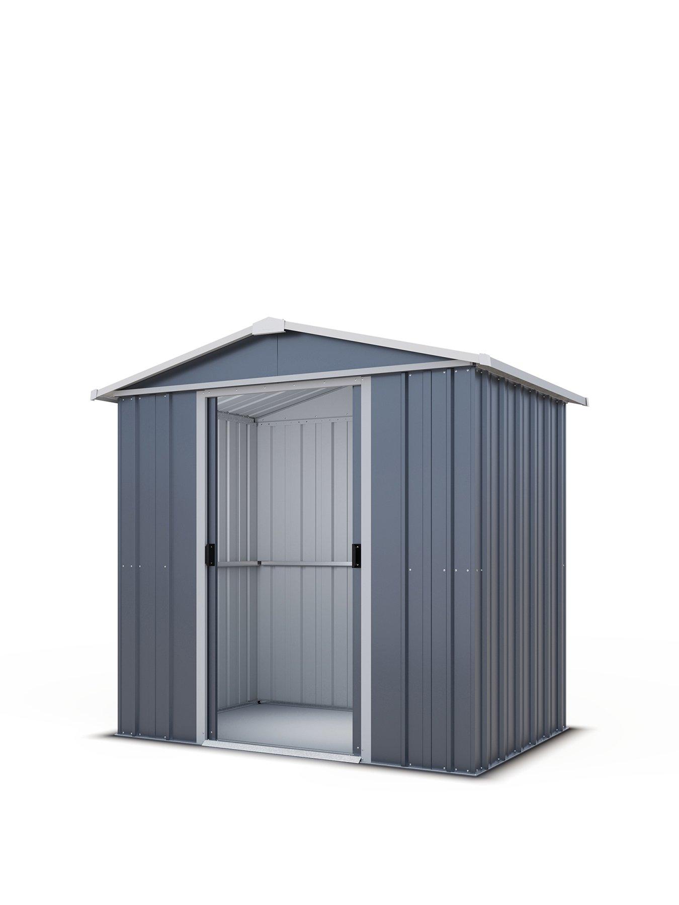 yardmaster-yardmaster-6ft-x-45ft-castleton-apex-roof-metal-shedstillFront