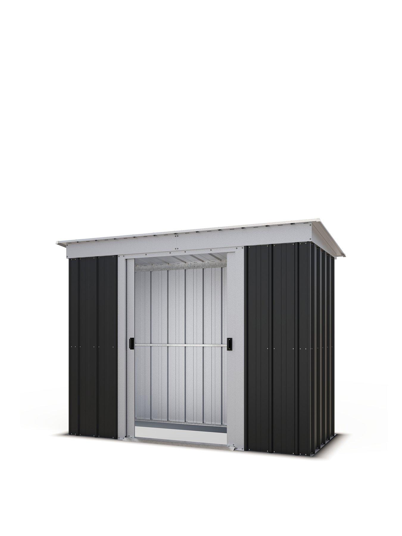 yardmaster-6ft-x-4ft-castleton-pent-roof-metal-shedstillFront