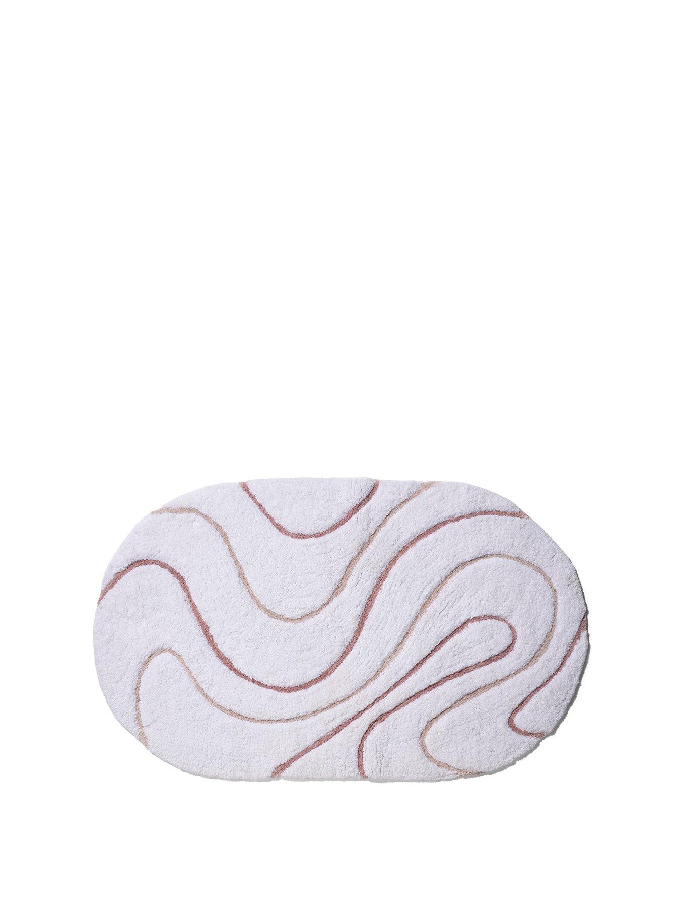 Image 1 of 3 of Croydex Retro Pink Swirl Bath Mat