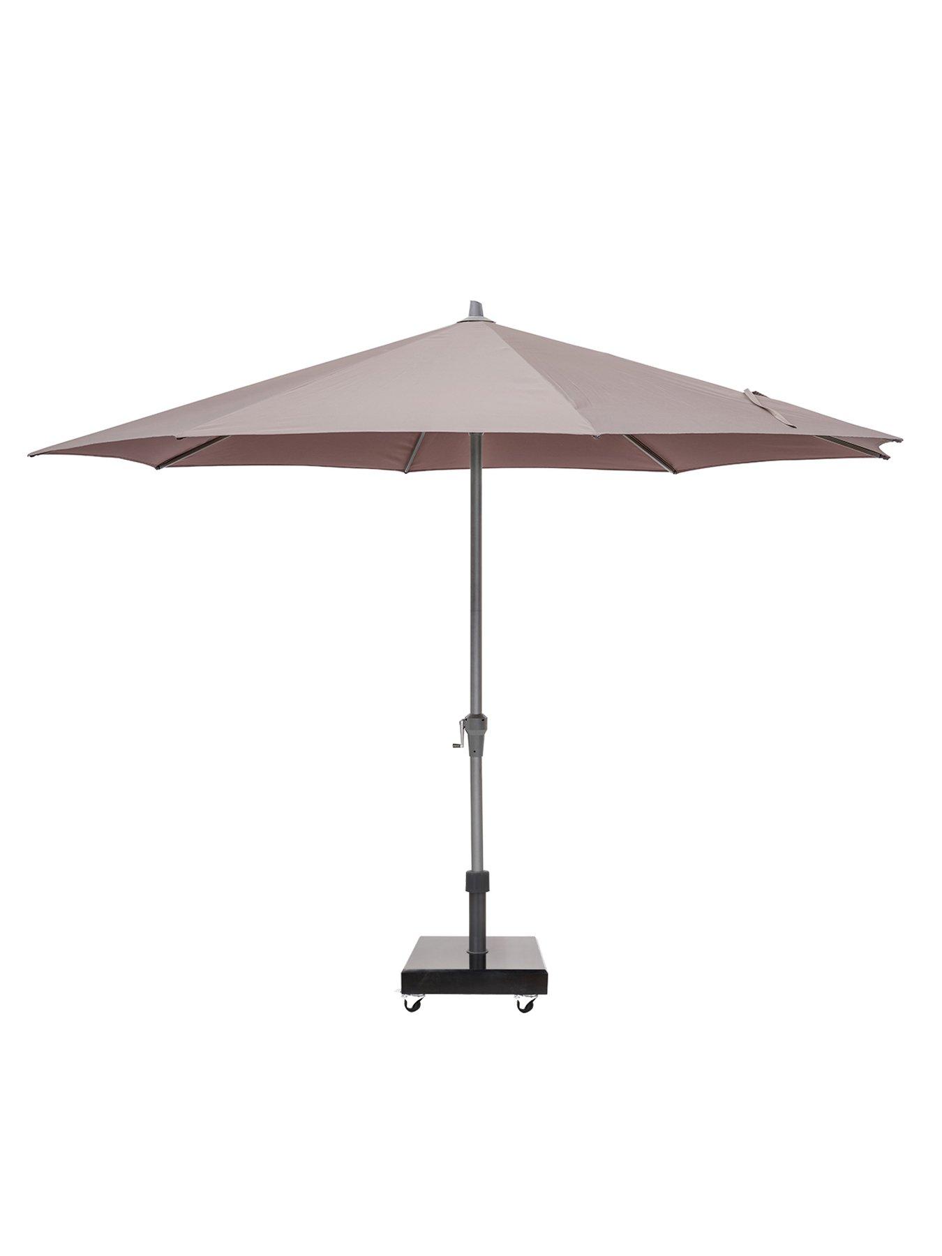 Image 1 of 6 of Pacific Riva 3.5M Round Luna Parasol Bundle- Taupe