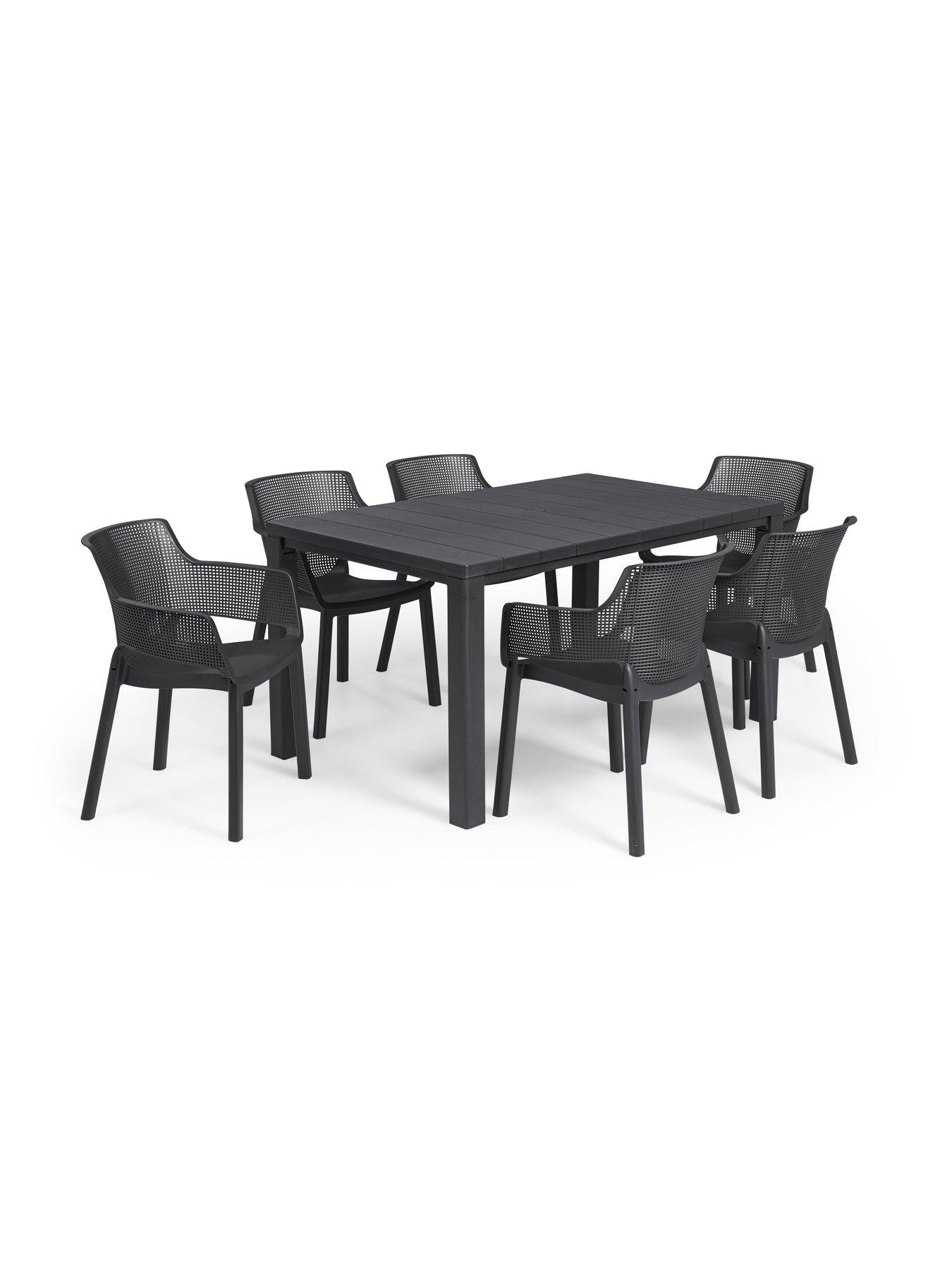 Image 5 of 7 of Keter Julie Table and Elisa Chairs - Graphite