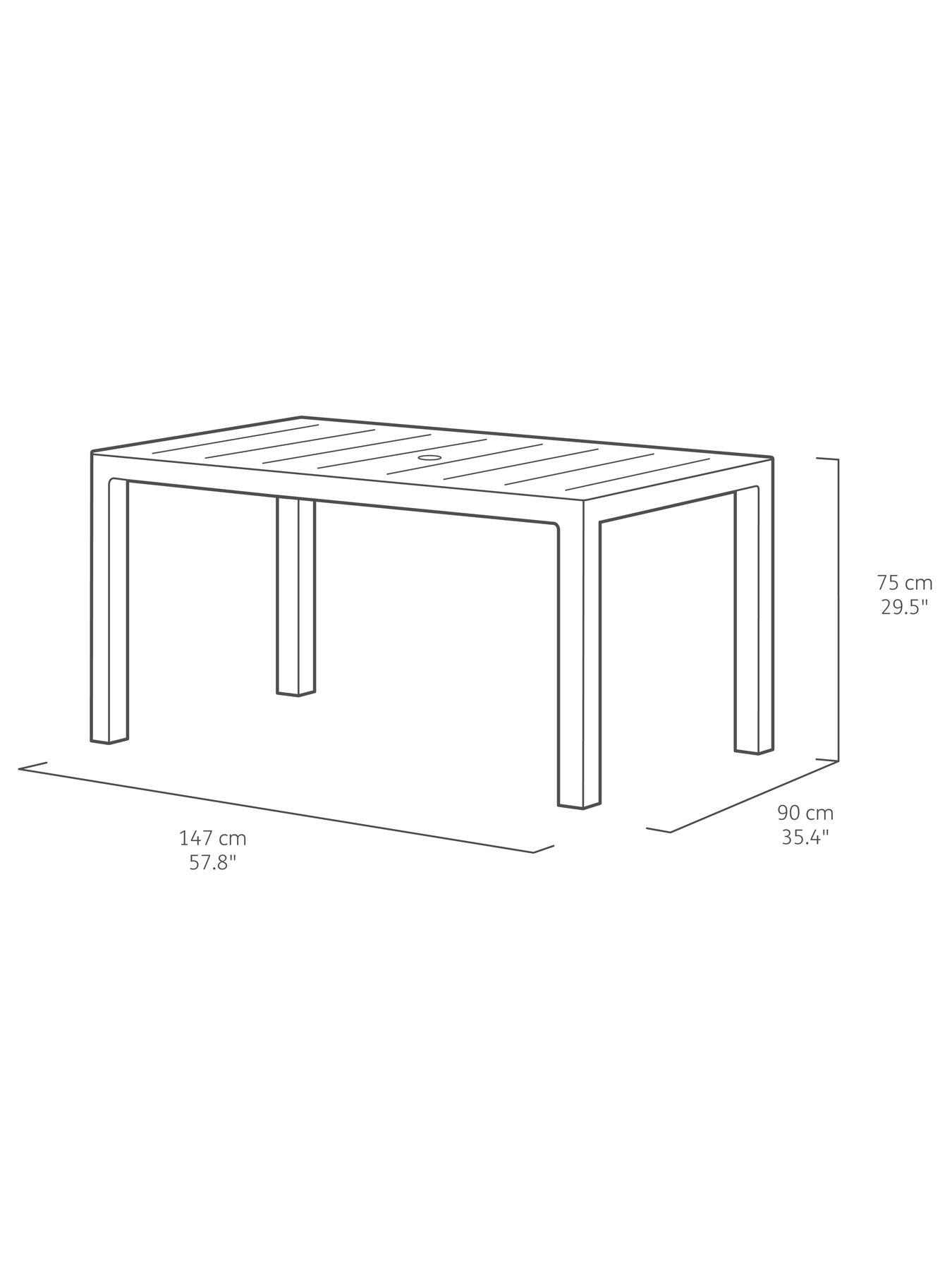 Image 6 of 7 of Keter Julie Table and Elisa Chairs - Graphite