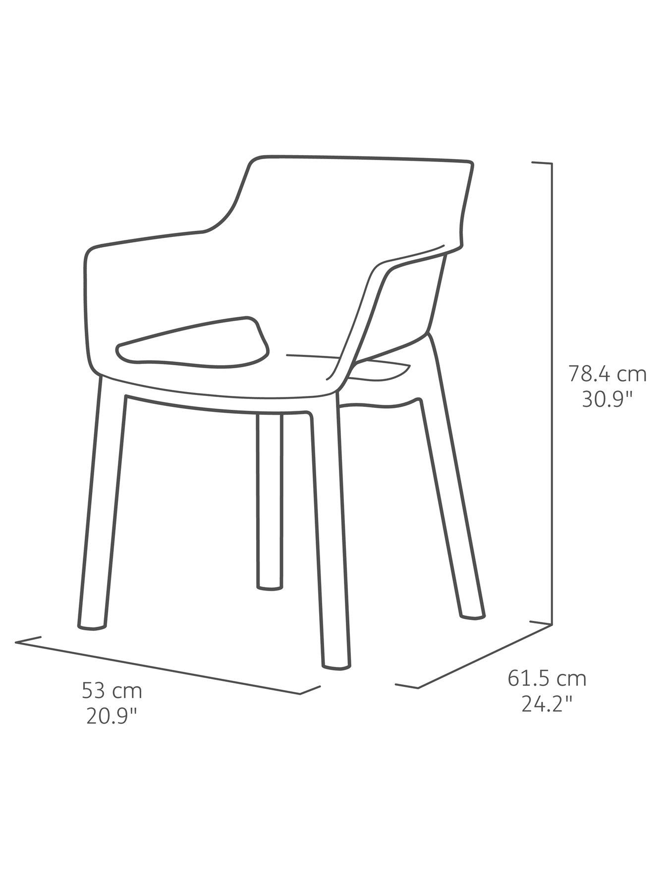 Image 7 of 7 of Keter Julie Table and Elisa Chairs - Graphite