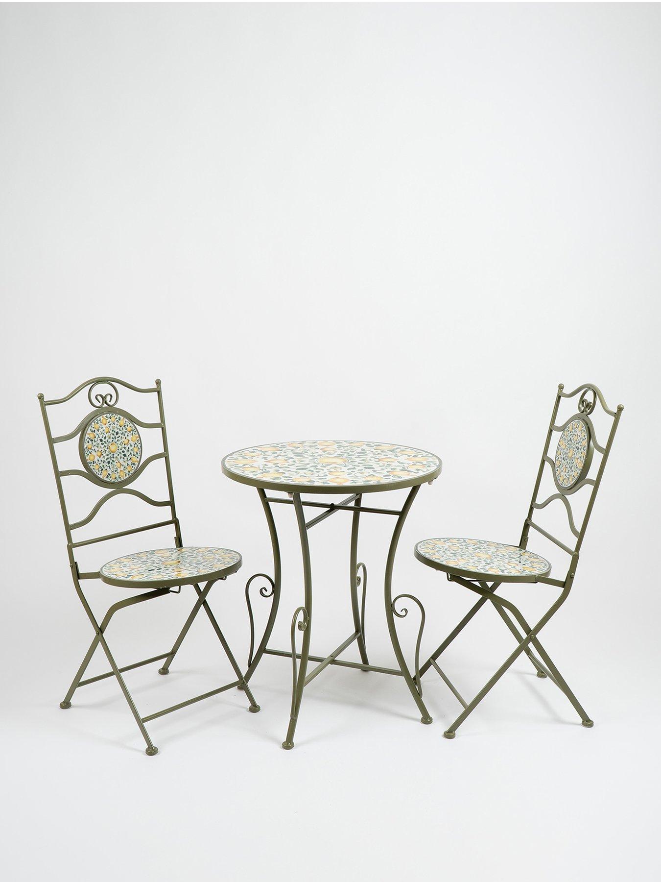 Image 2 of 3 of Scottish Everlastings Lemon Mosaic Bistro Set