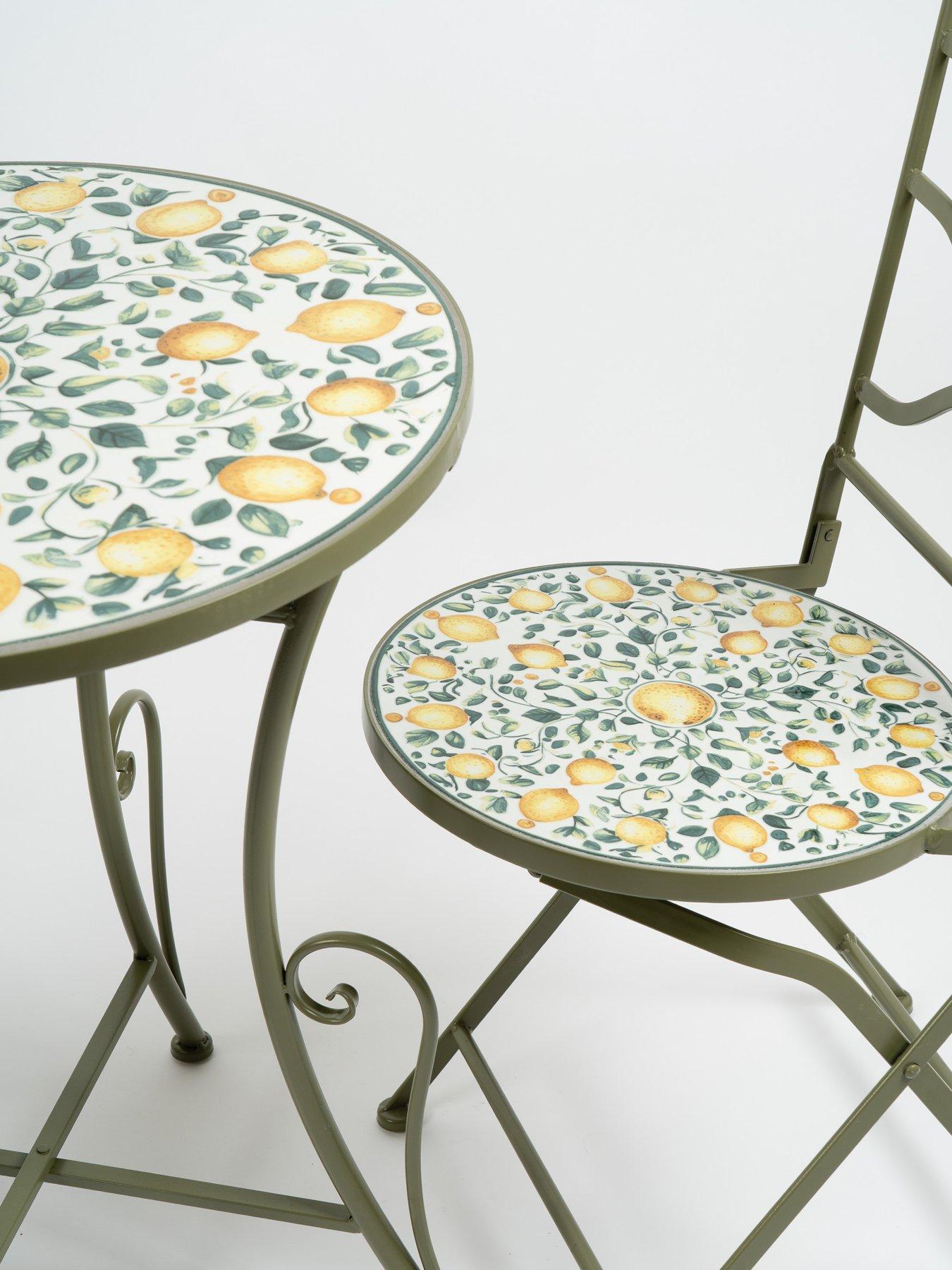 Image 3 of 3 of Scottish Everlastings Lemon Mosaic Bistro Set