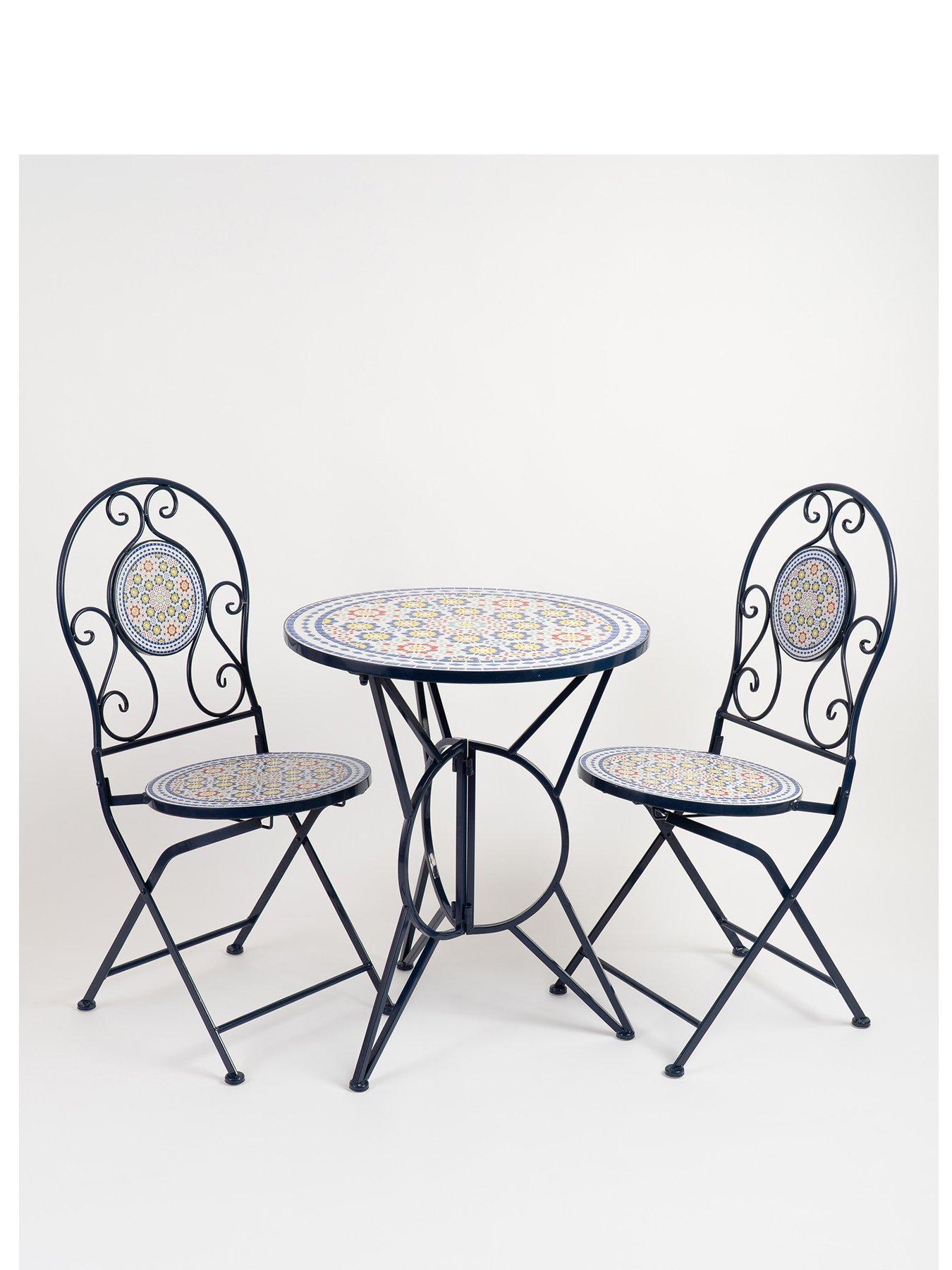 Image 2 of 3 of Scottish Everlastings Blue Mosaic Bistro Set