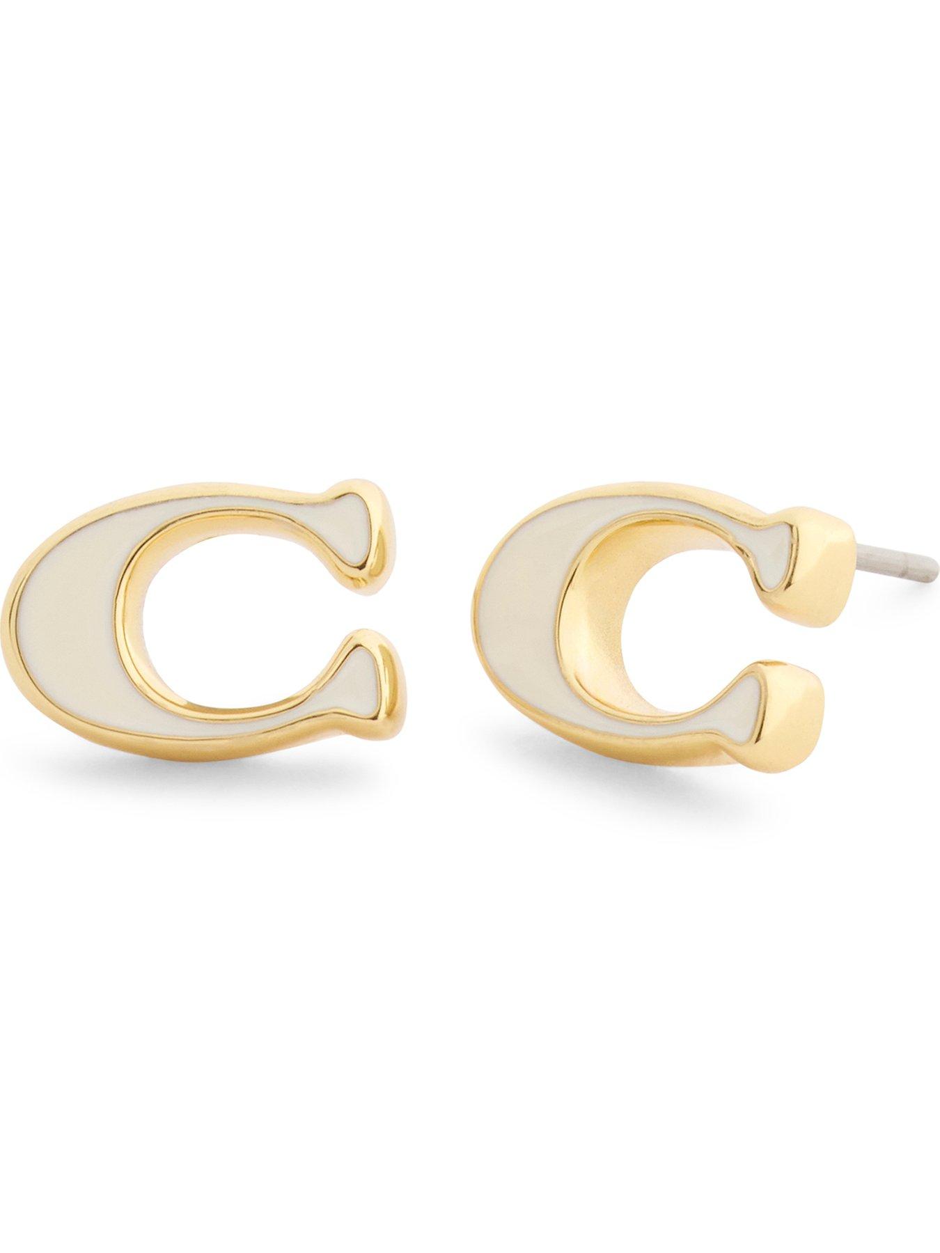coach-enamel-c-stud-earringsfront