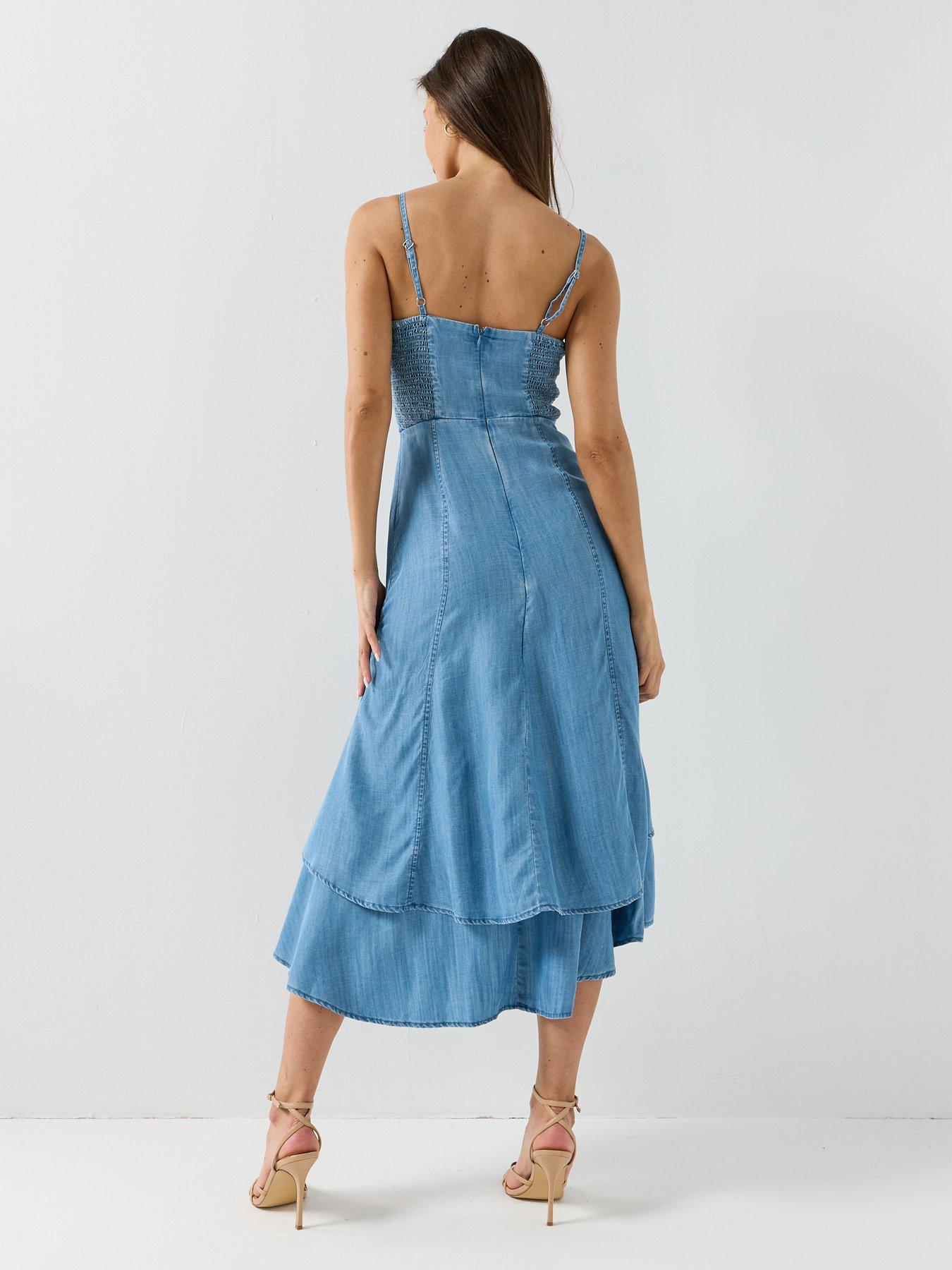Image 5 of 6 of Guess Marina Denim Dress - Blue
