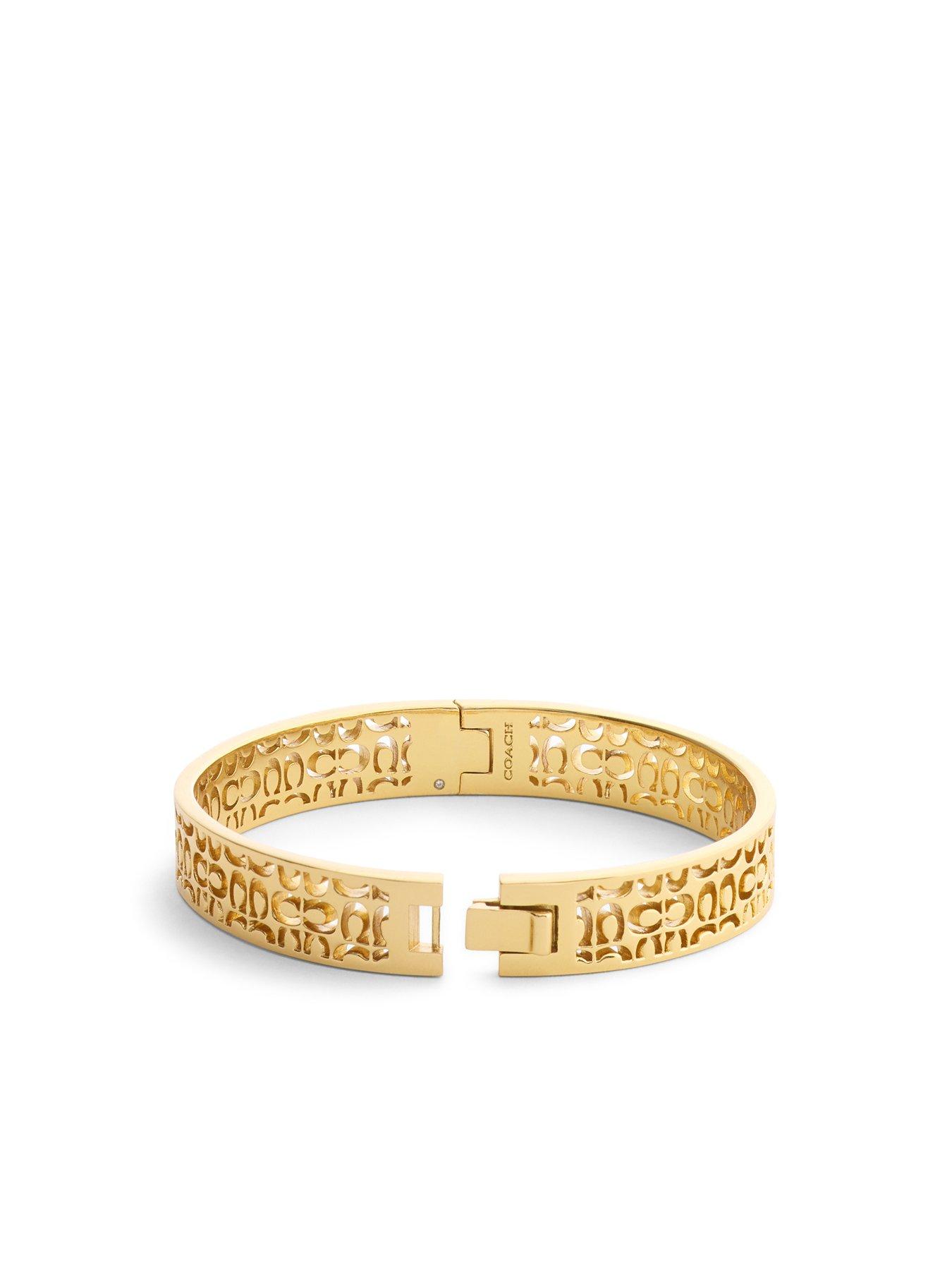 coach-quilted-c-hinged-bangle-goldstillFront