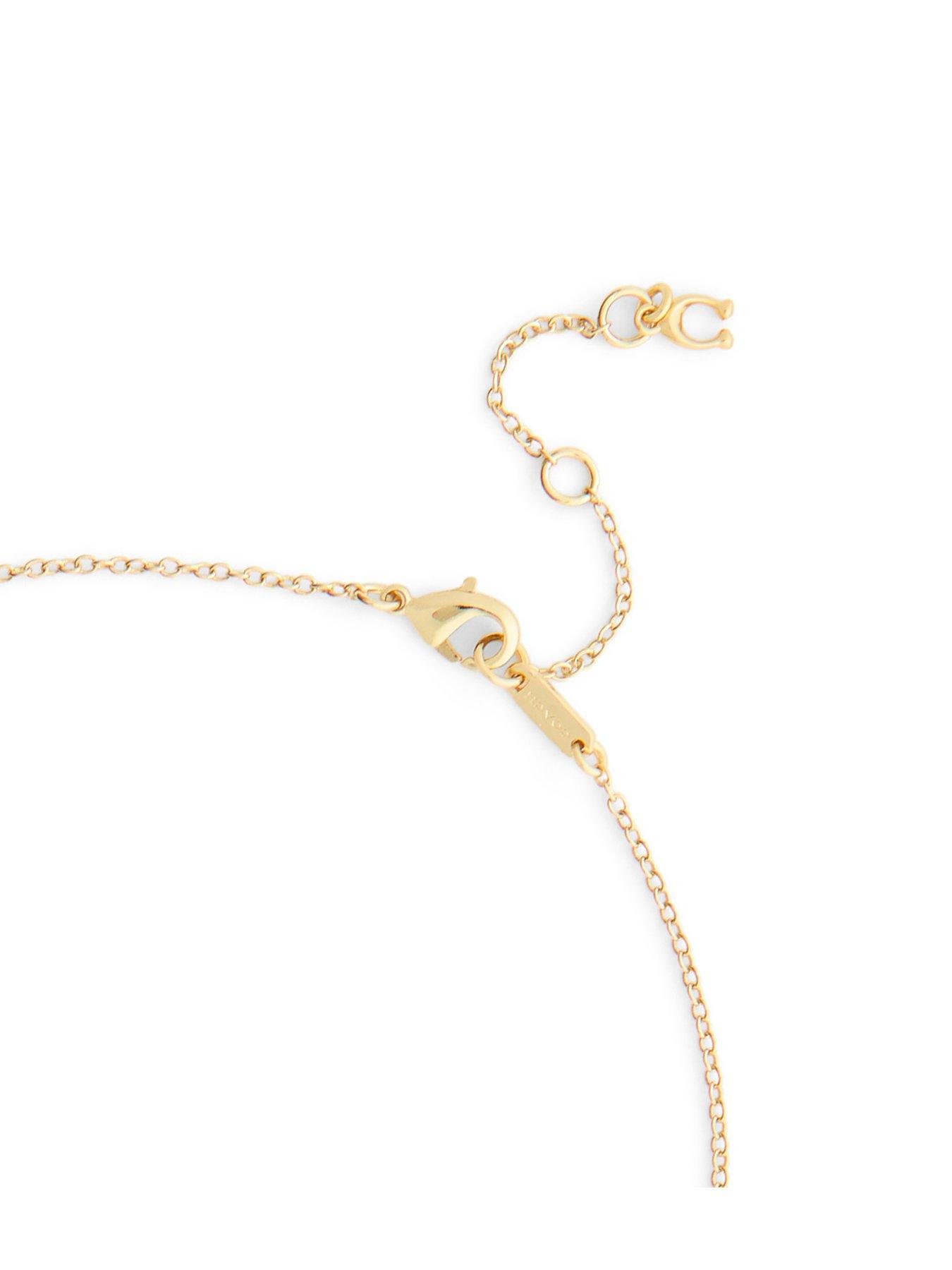 coach-classic-mini-charm-necklace-goldoutfit