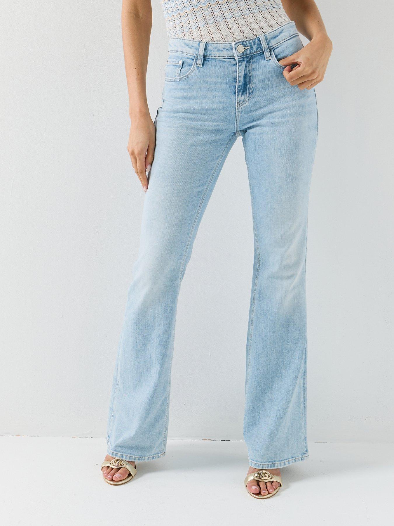 Image 1 of 5 of Guess Low Rise Bootcut Jeans - Blue