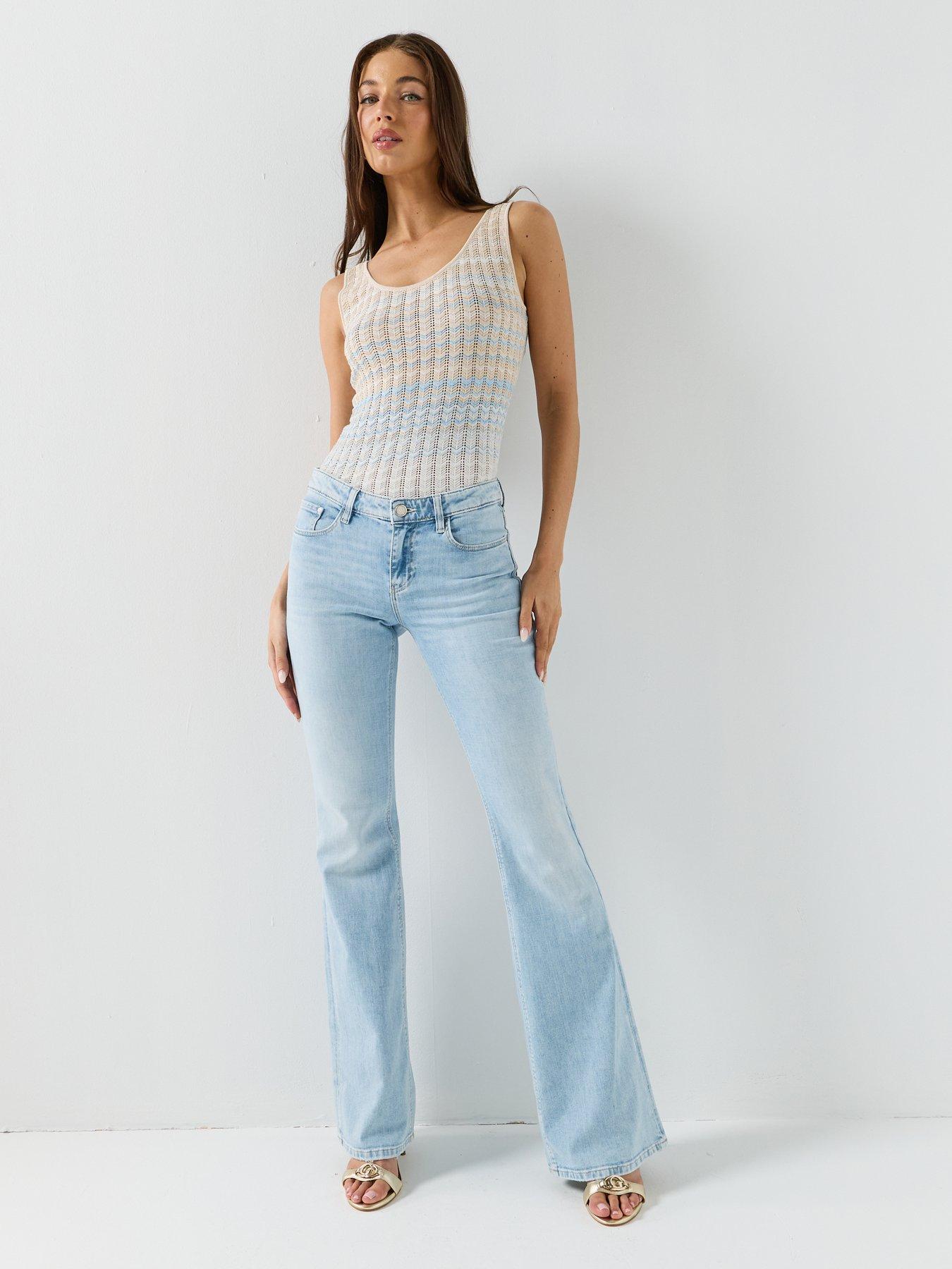 Image 5 of 5 of Guess Low Rise Bootcut Jeans - Blue