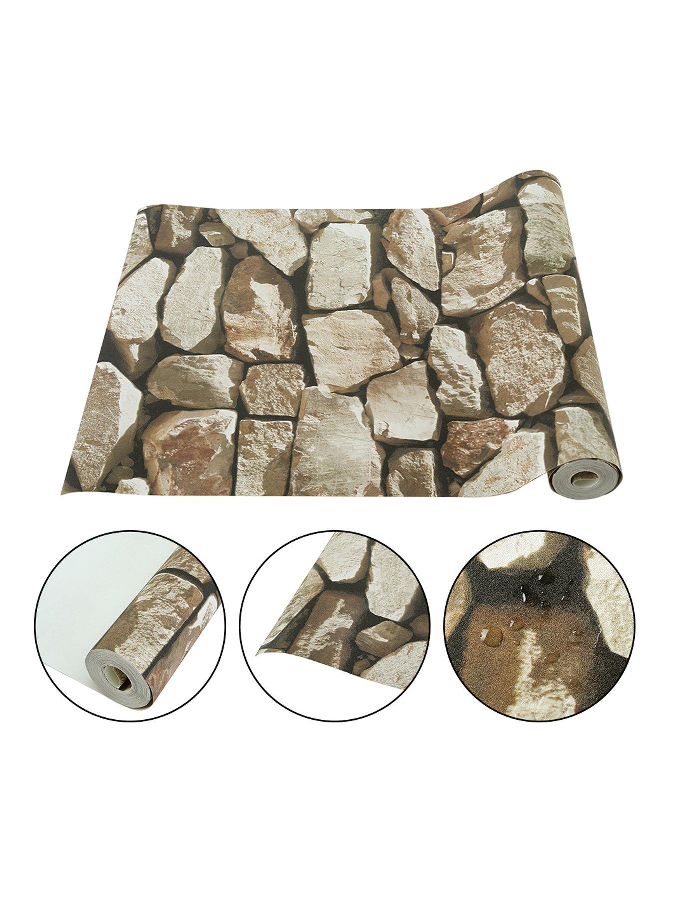 living-and-home-95m-rustic-stone-brick-textured-pvc-wallpaperback