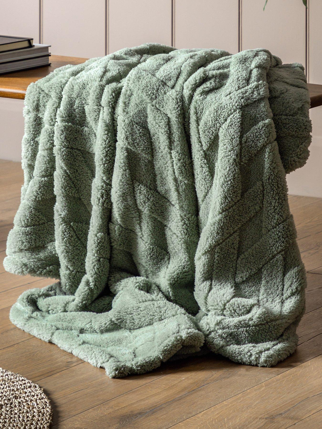 Image 1 of 3 of Gallery Textures Cross Knit Aspen Green 130x170cm