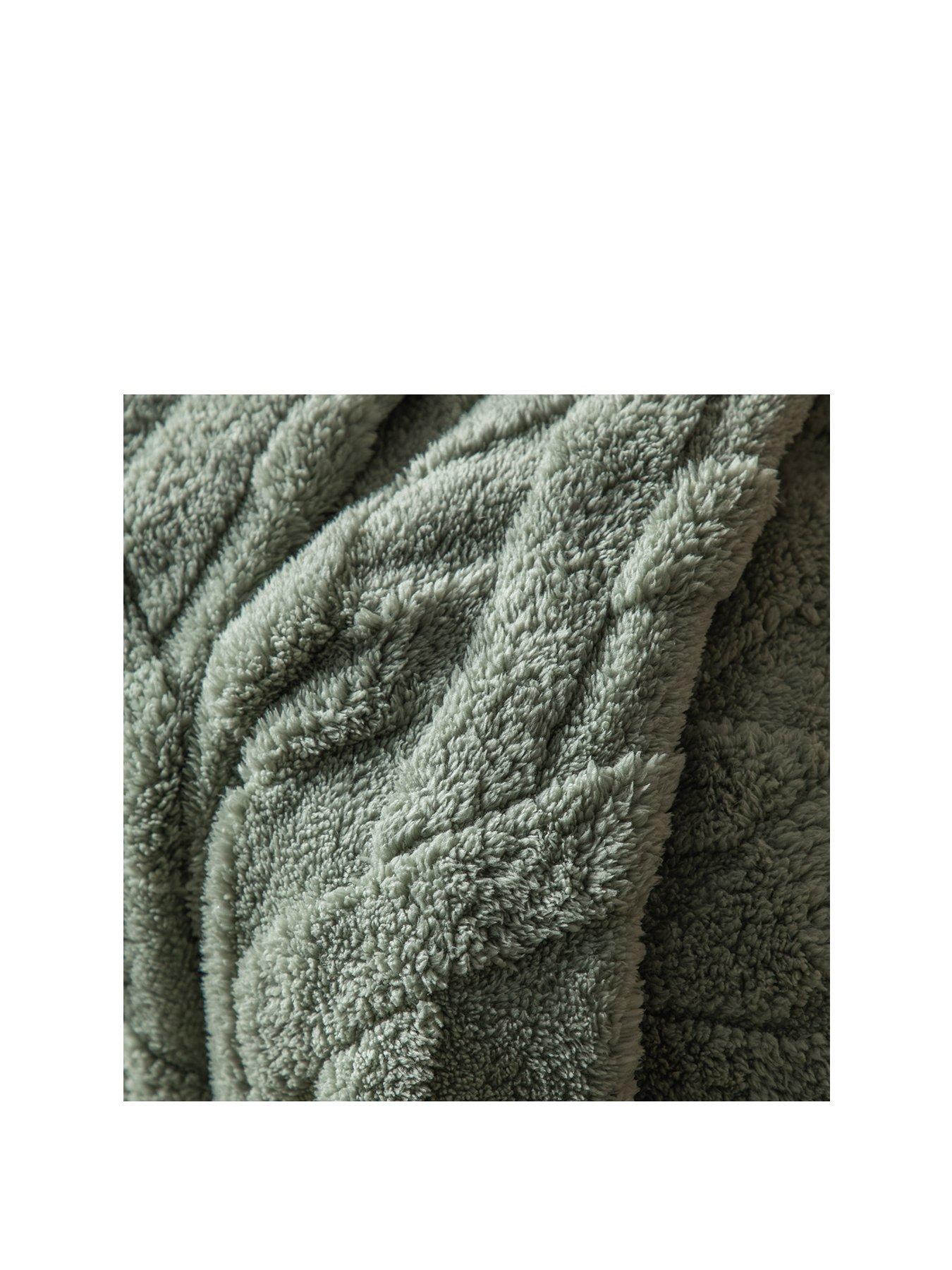 Image 2 of 3 of Gallery Textures Cross Knit Aspen Green 130x170cm