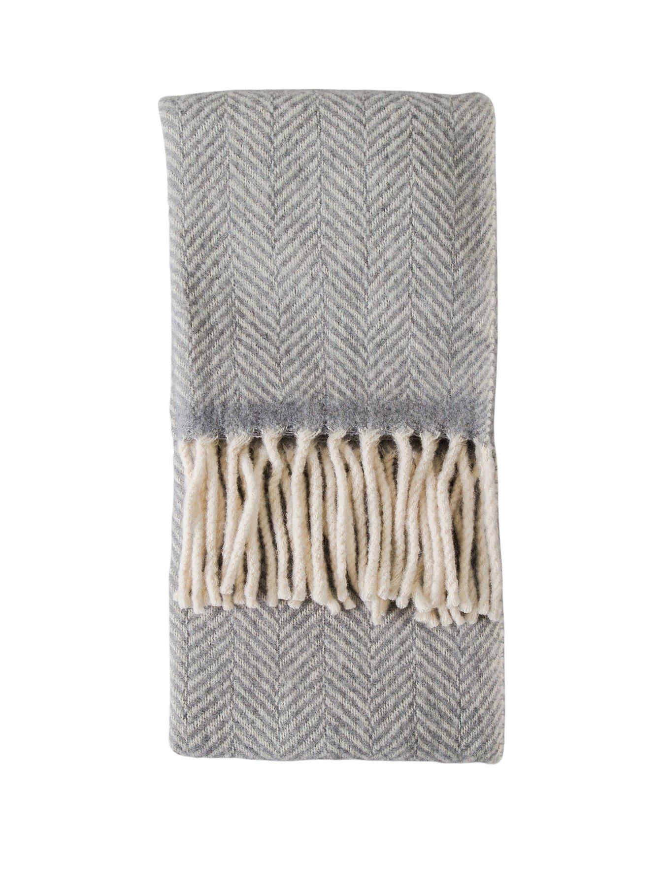 Gallery Wool Throw Grey 1300x1700mm