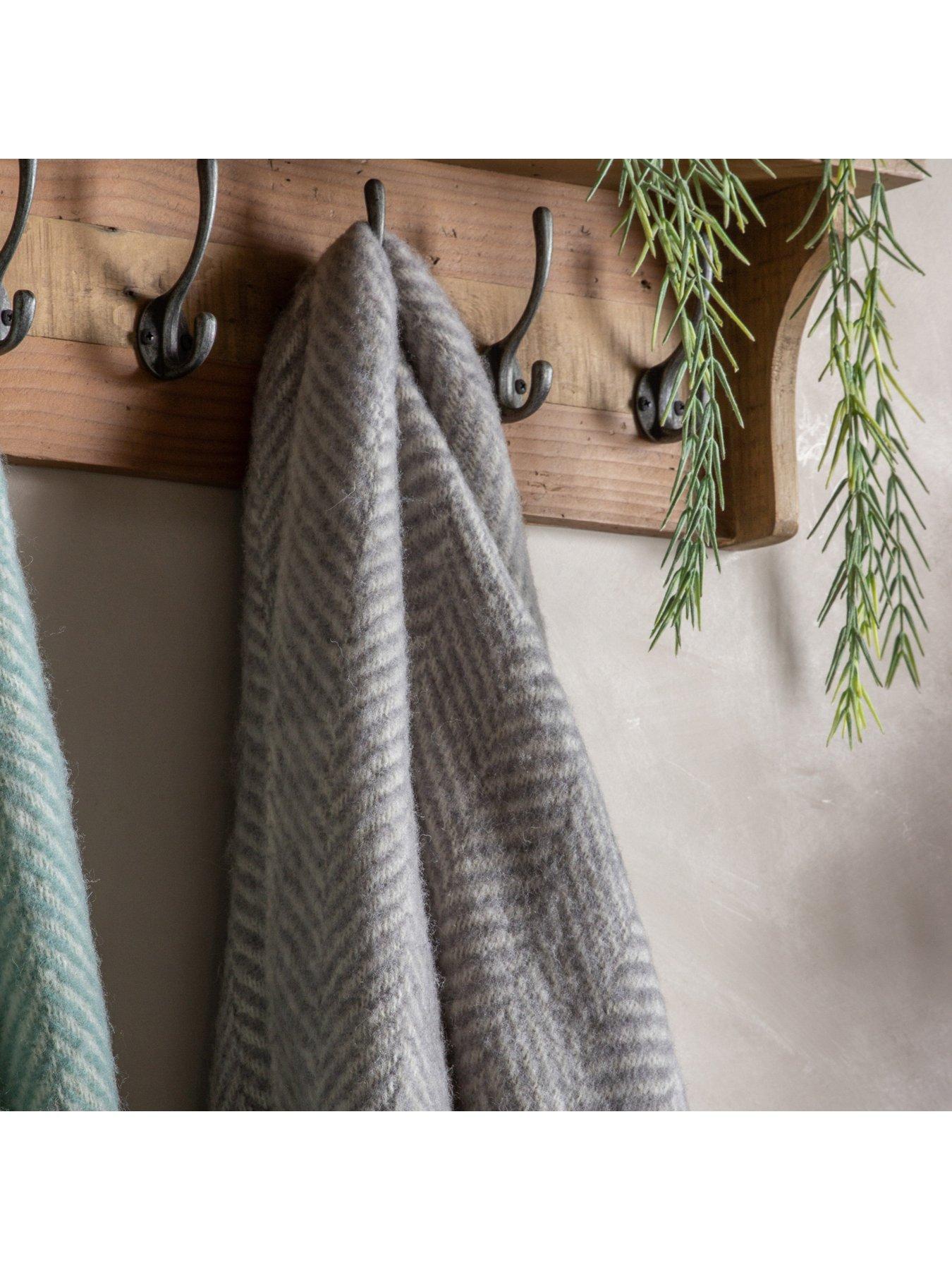 Image 2 of 2 of Gallery Direct Wool Throw Grey 1300x1700mm