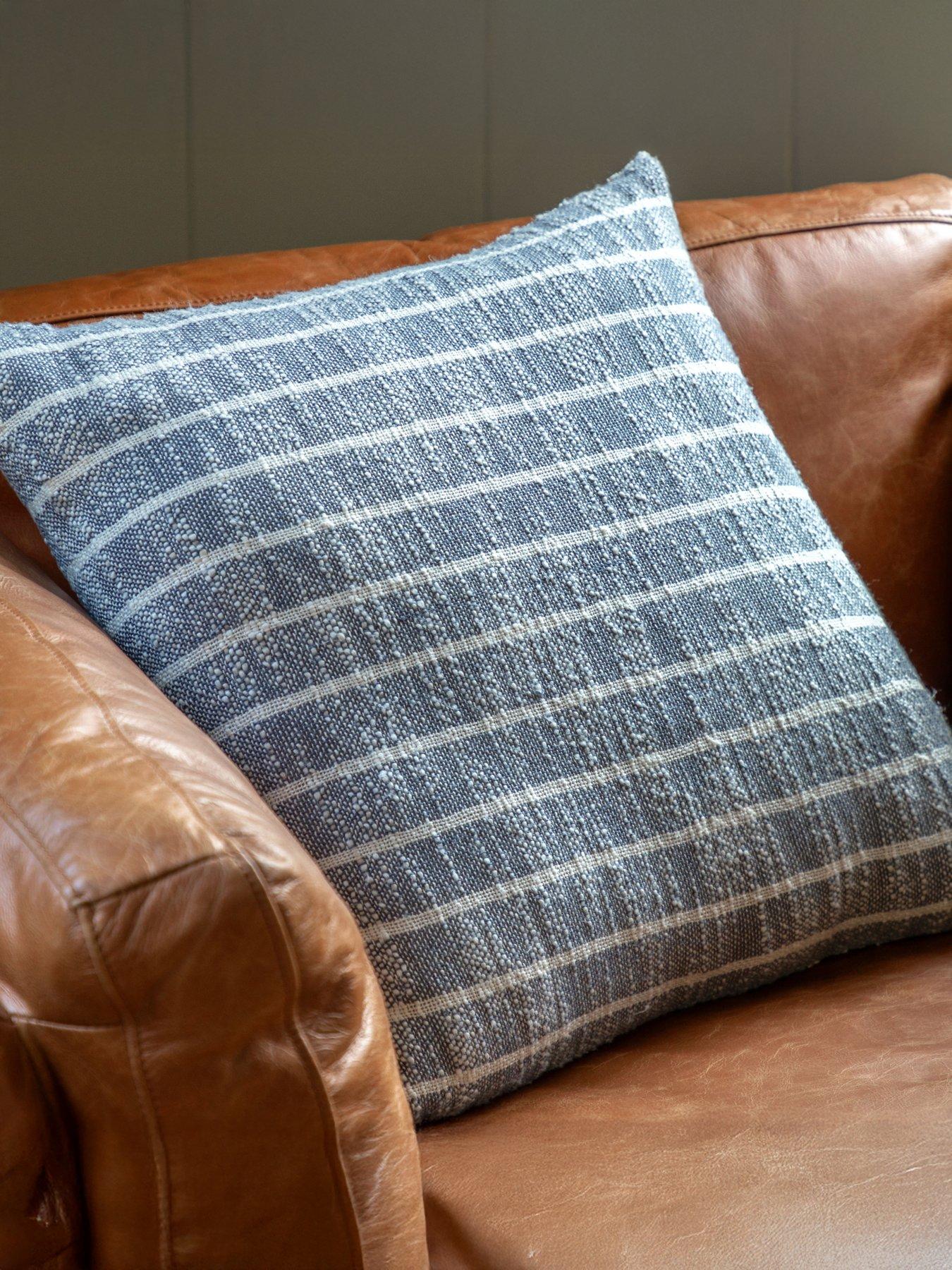 Image 1 of 6 of Gallery Melford Stripe Cushion Ink 450x450mm