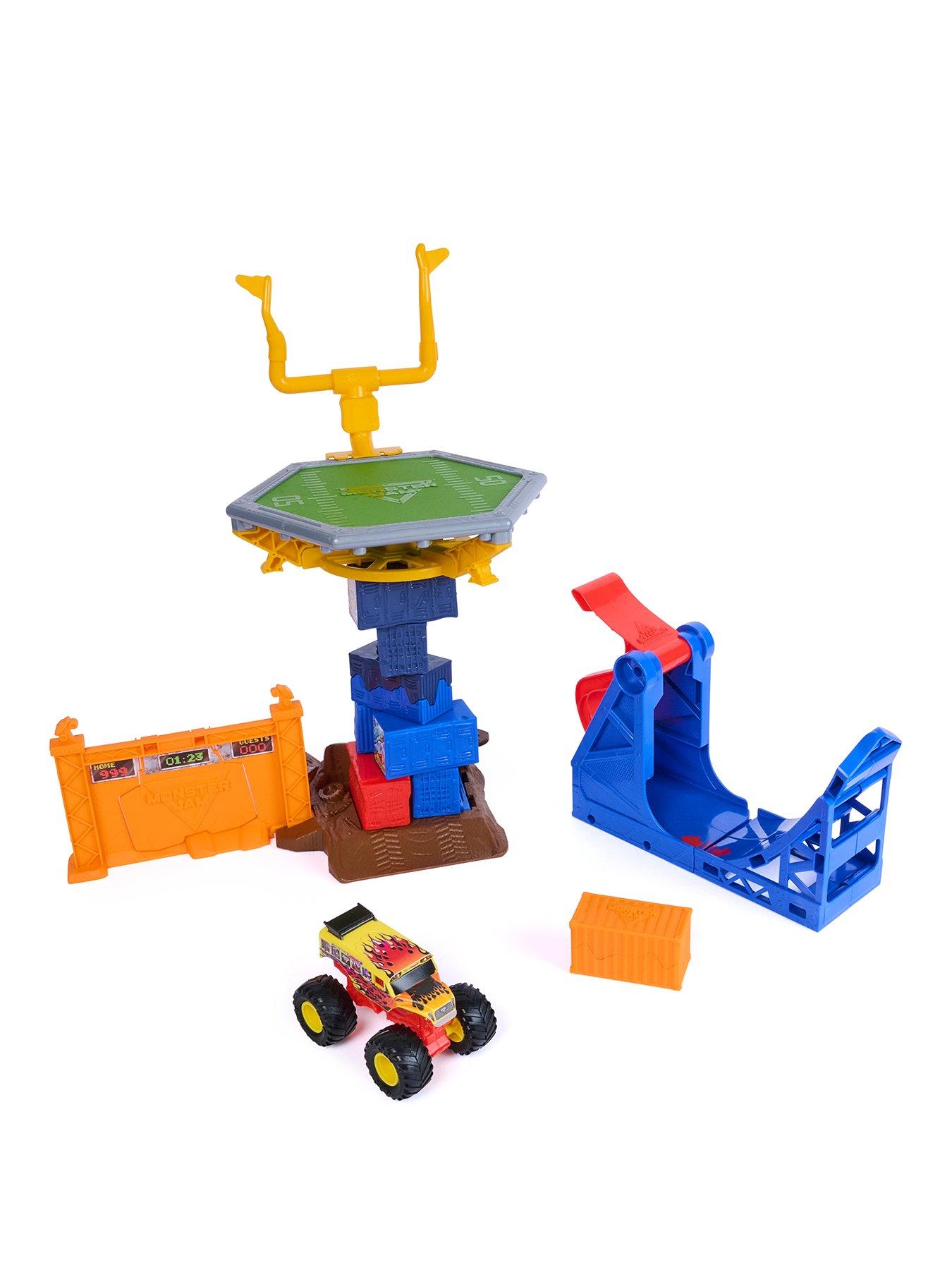 monster-jam-164-smash-amp-bash-crash-course-playset-new