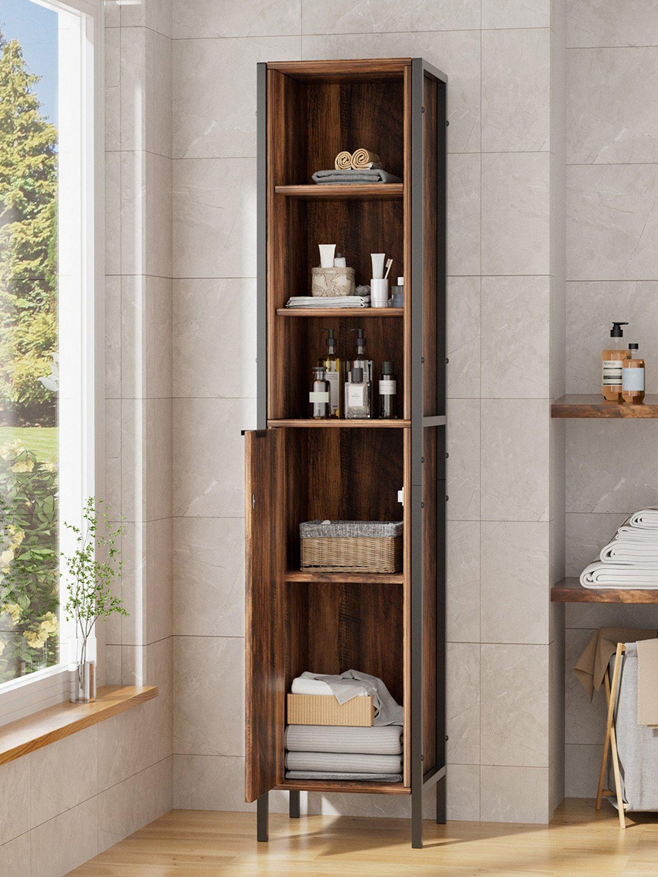 living-and-home-5-tier-tall-storage-cabinet-with-single-door