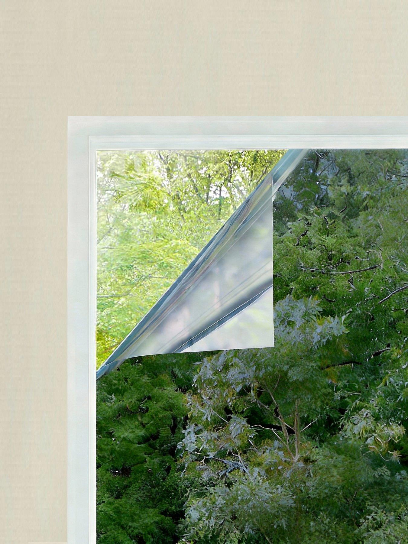 Living and Home Self-adhesive One Way Privacy Mirror Window Film 100cm W X 152cm D