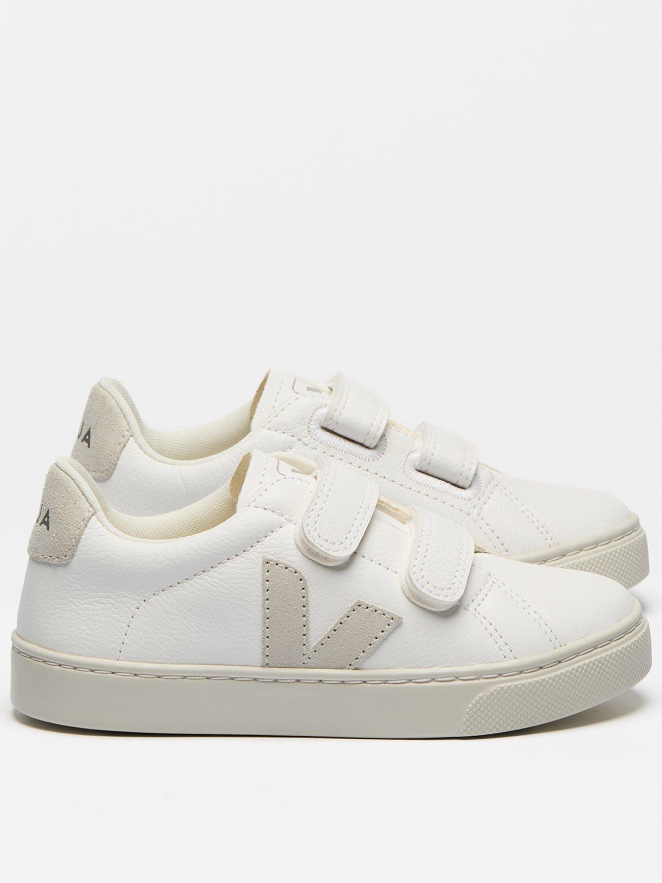 Image 1 of 3 of Veja Kids Esplar Leather Trainers - White