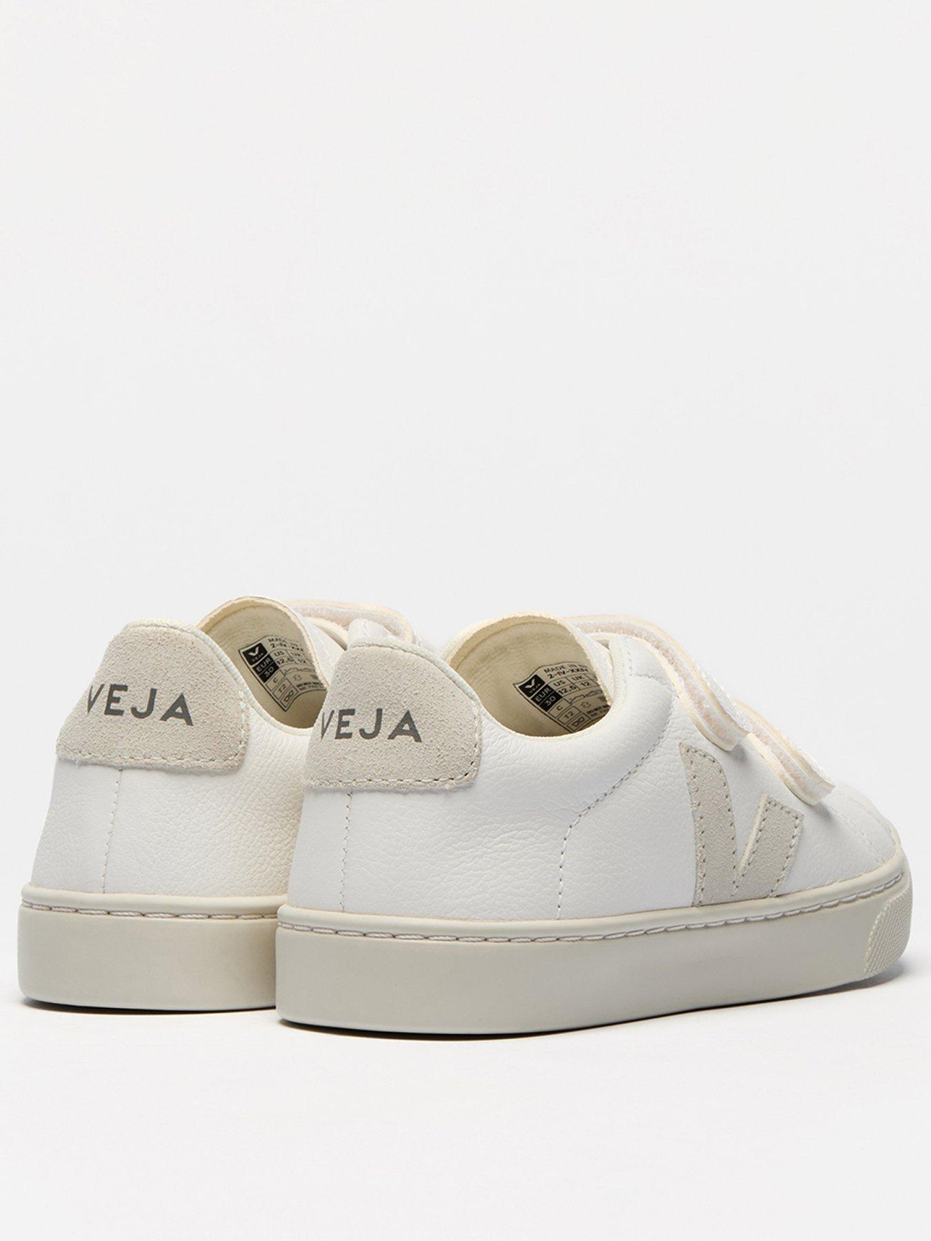 Image 2 of 3 of Veja Kids Esplar Leather Trainers - White