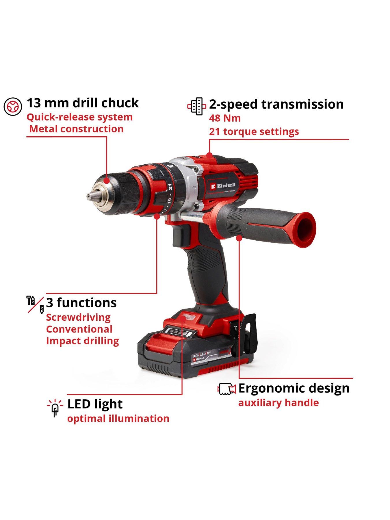 einhell-pxc-18v-48nm-combi-drill-kit-2-x-2ah-batteriesoutfit