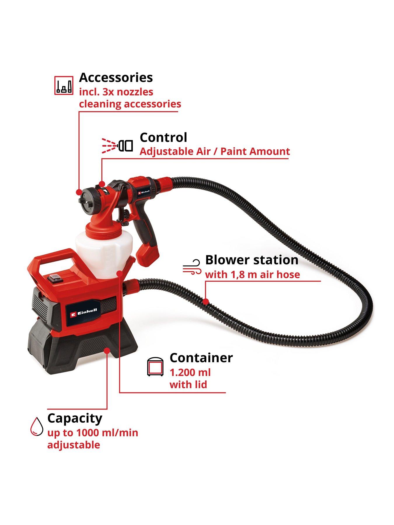 einhell-pxc-18v-spray-gun-1000mlmin-body-onlystillFront