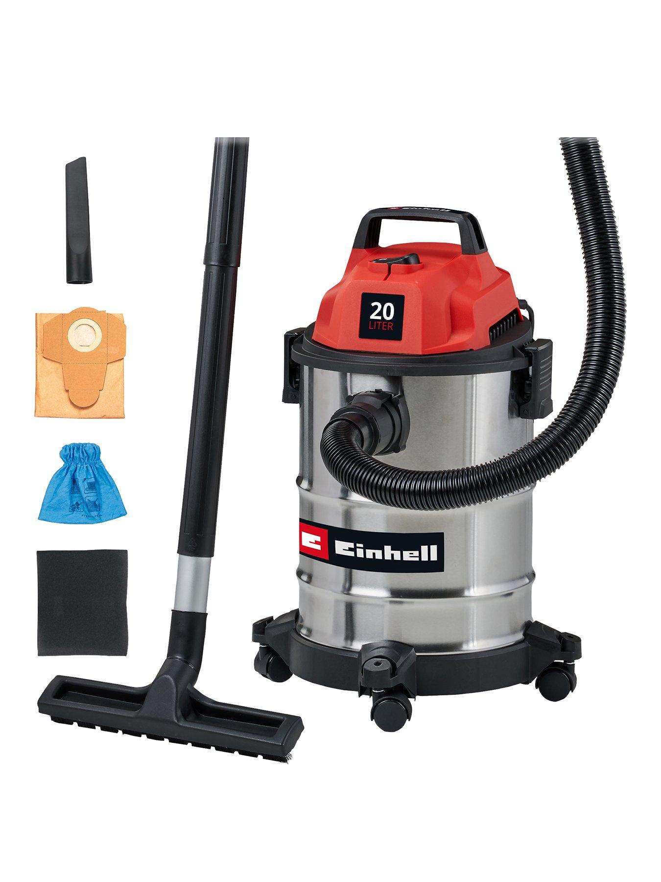 einhell-20-litre-stainless-steel-wet-dry-vacfront