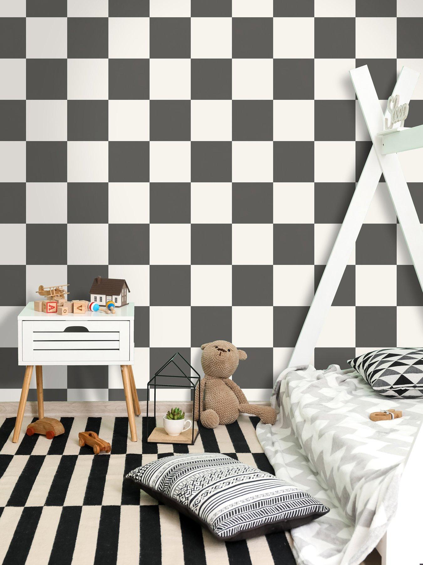 holden-decor-check-this-out-charcoal-wallpaper