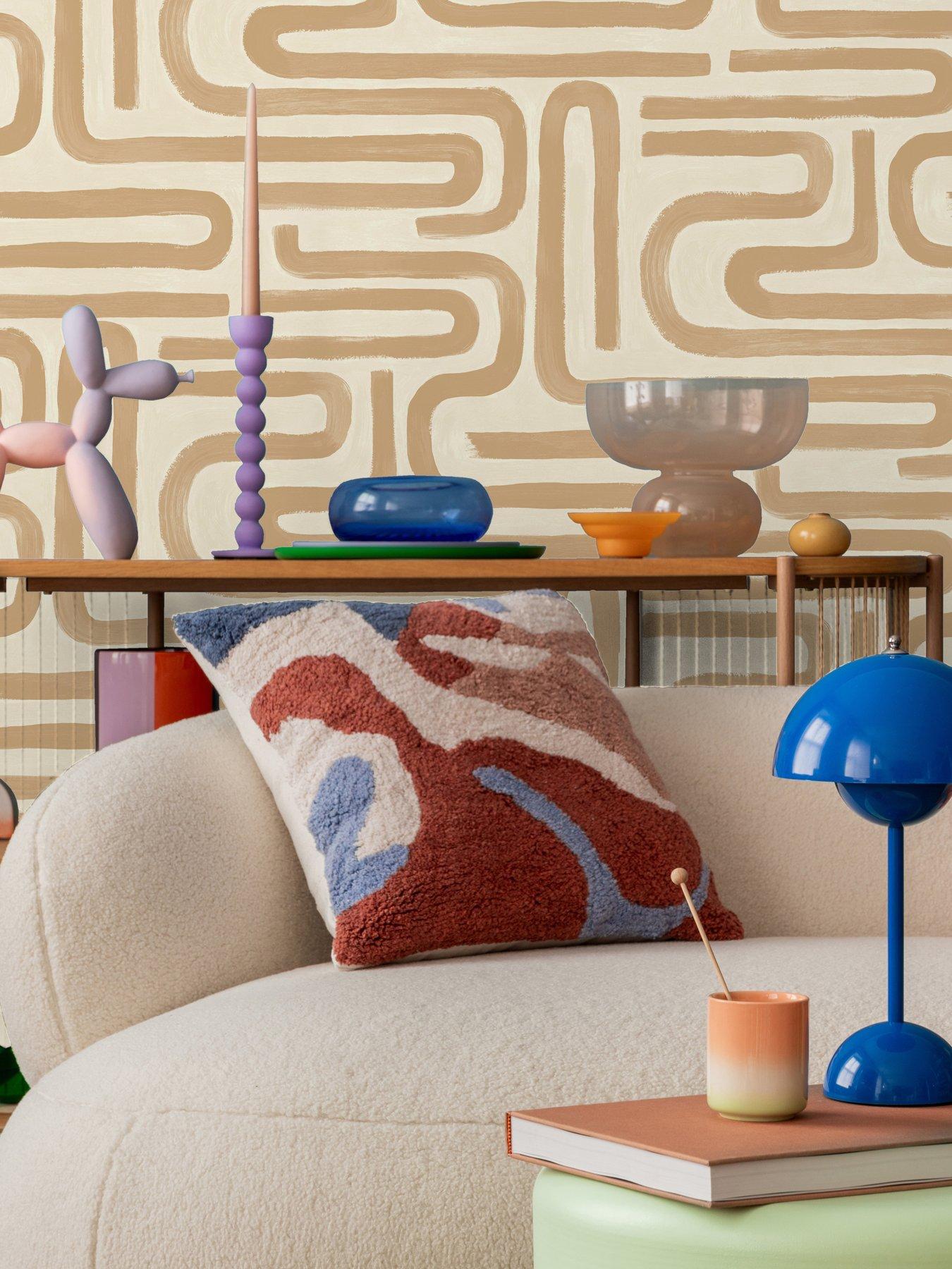 holden-decor-brushed-geo-orange-wallpaperdetail