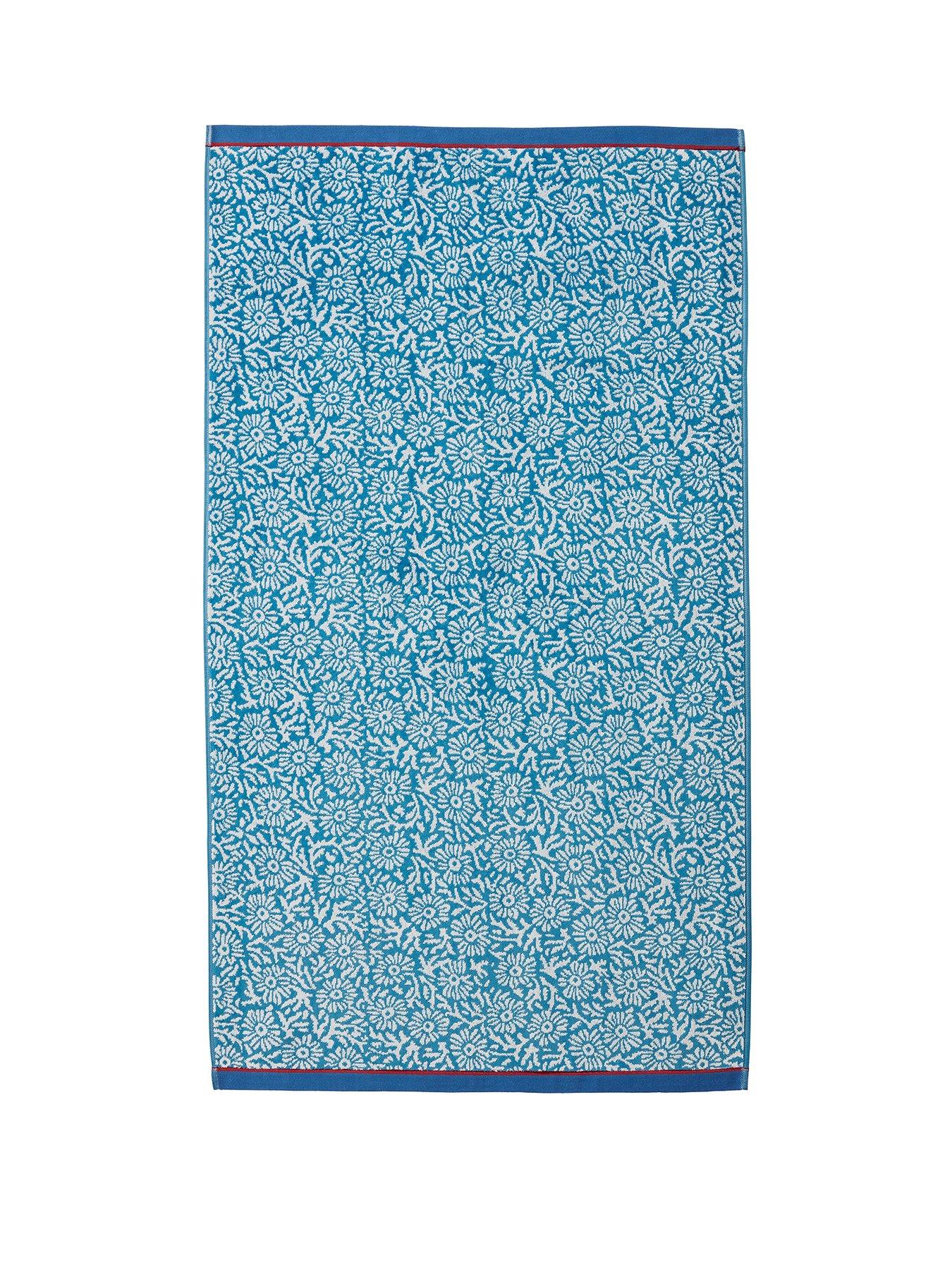 Image 2 of 2 of Land & Shore Aster Towel Collection Blue/Red