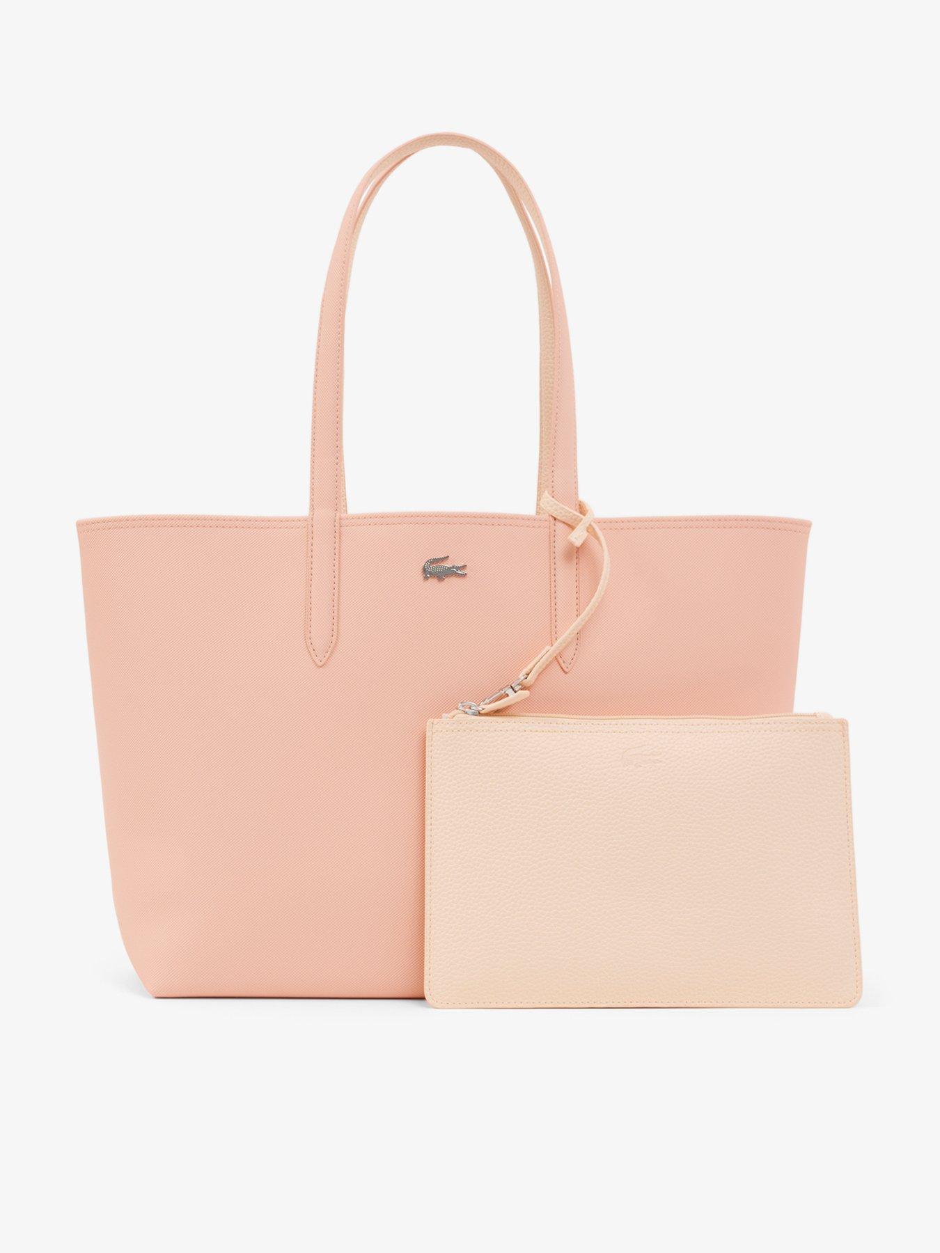 Lacoste Anna Reversible Tote With Pouch - Pink