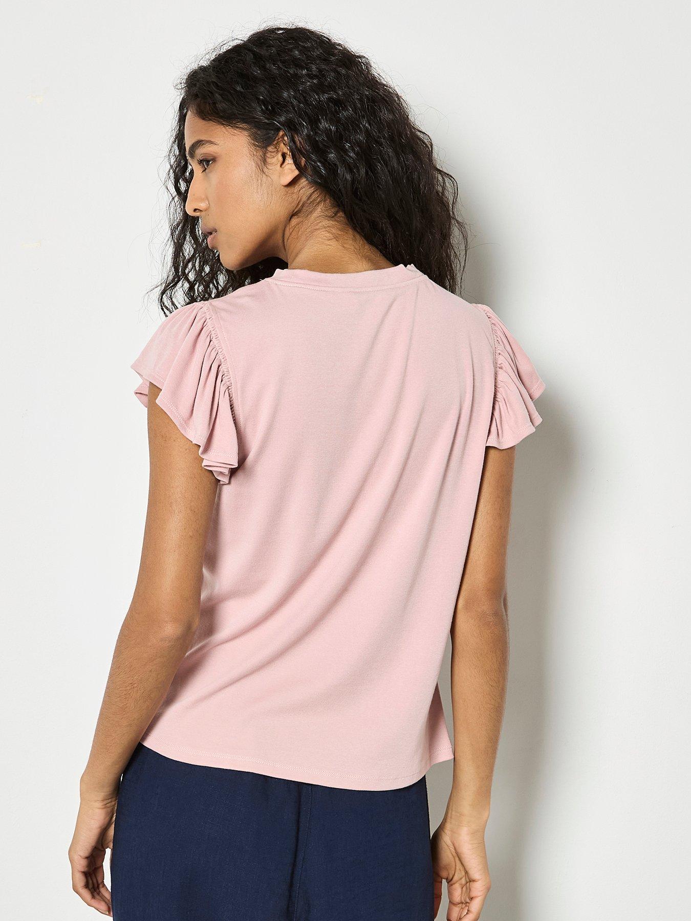apricot-fine-rib-ruffle-t-shirt-pinkstillFront