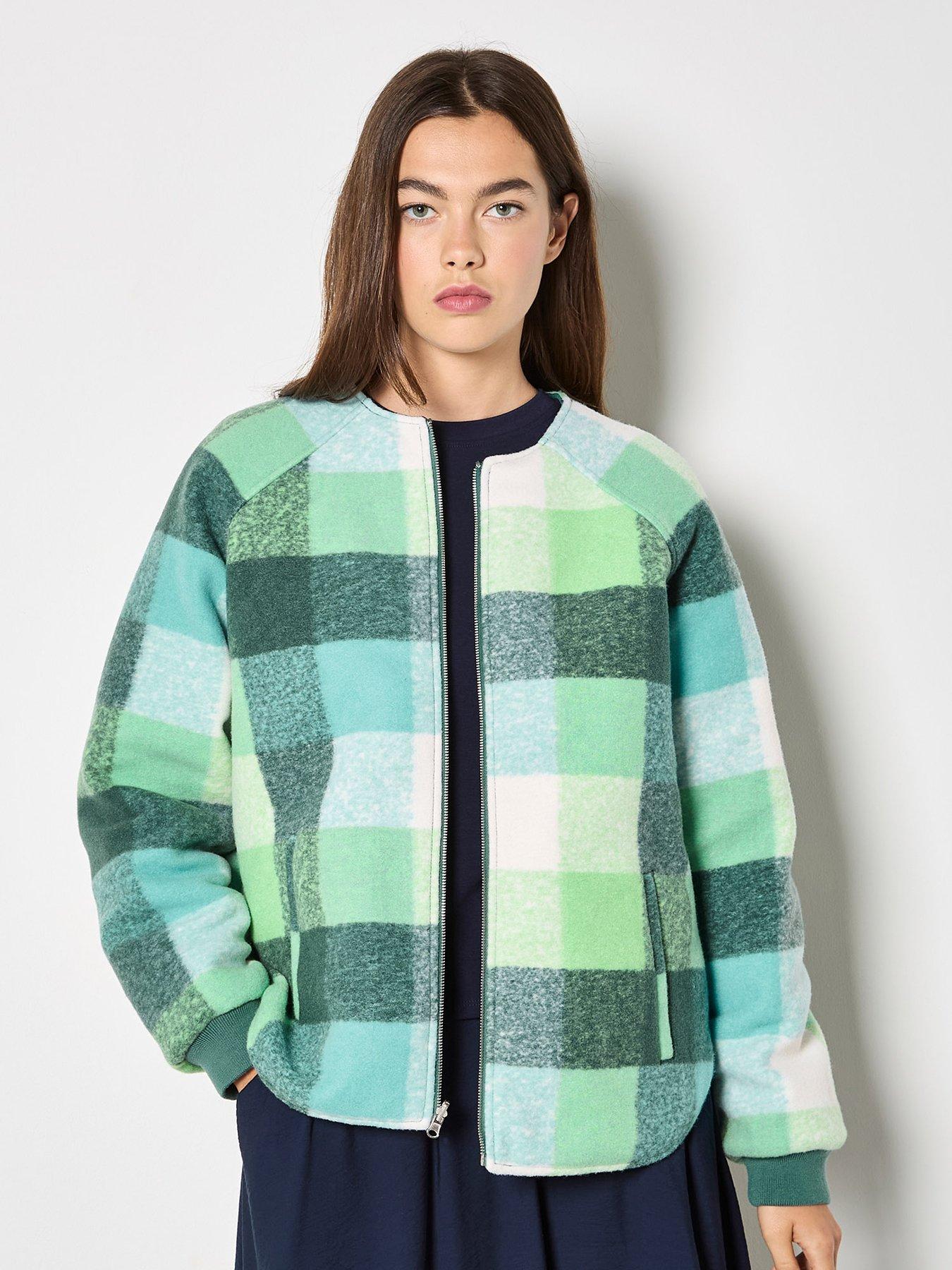 apricot-check-fleece-reversible-quilted-jacket-green