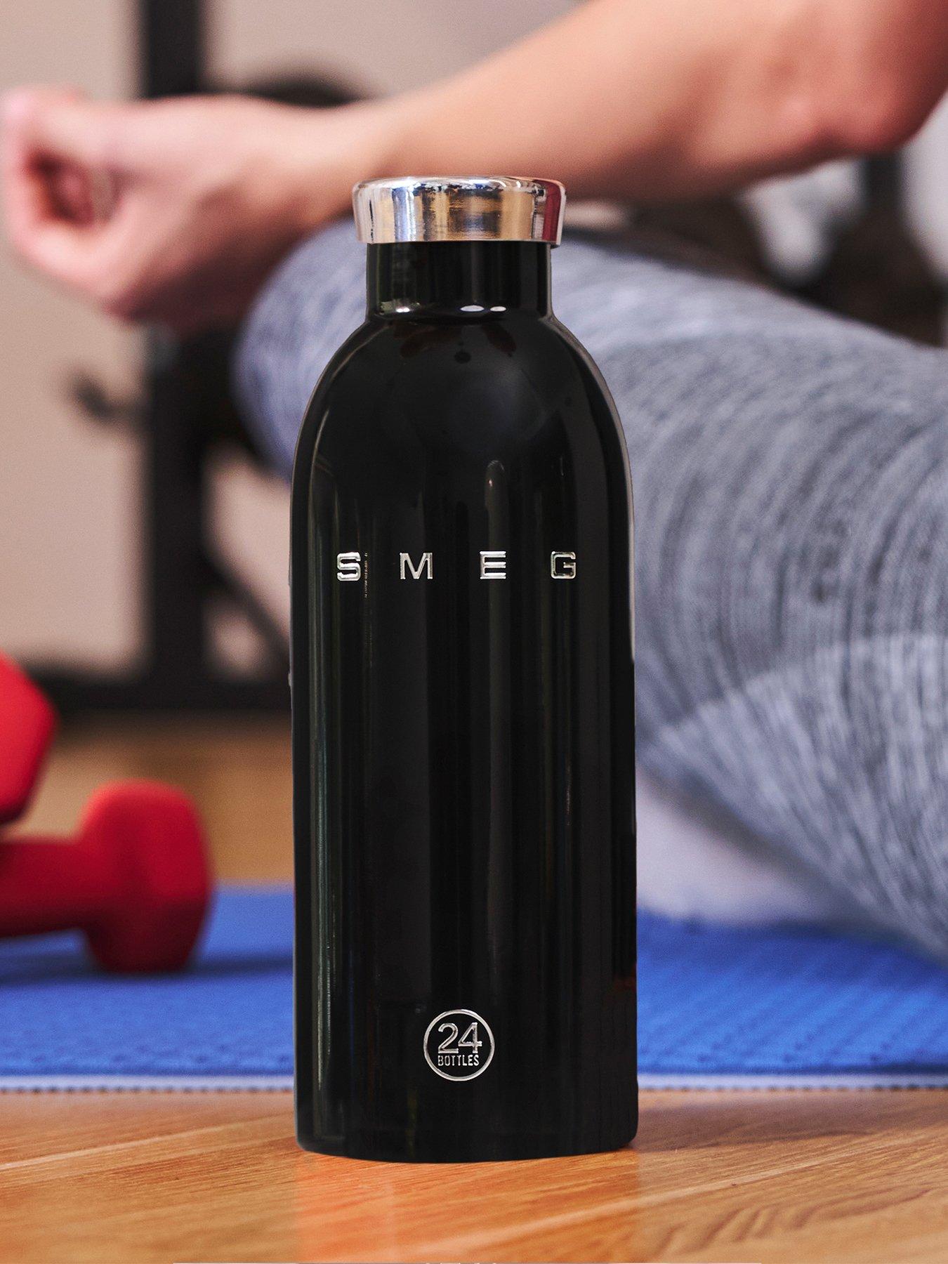 Image 1 of 6 of Smeg 24Bottles Lightweight And Leakproof Clima Bottle, Stainless Steel, 500ml, Black