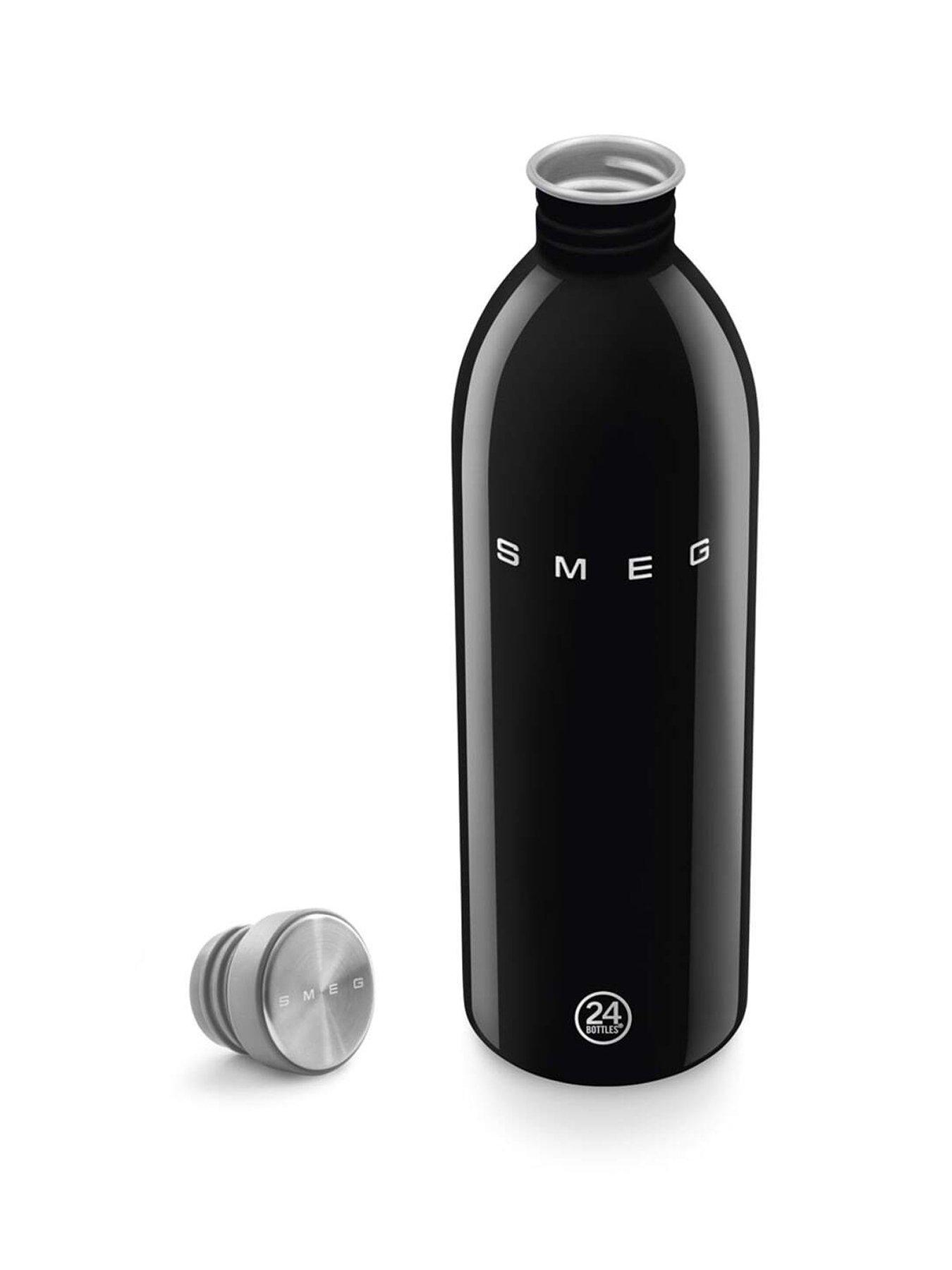 Image 2 of 6 of Smeg X 24bottles Lightweight And Leakproof Urban Bottle, Stainless Steel, 1l, Black