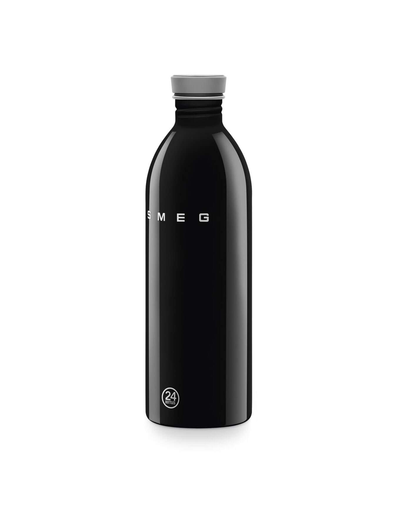 Image 4 of 6 of Smeg X 24bottles Lightweight And Leakproof Urban Bottle, Stainless Steel, 1l, Black