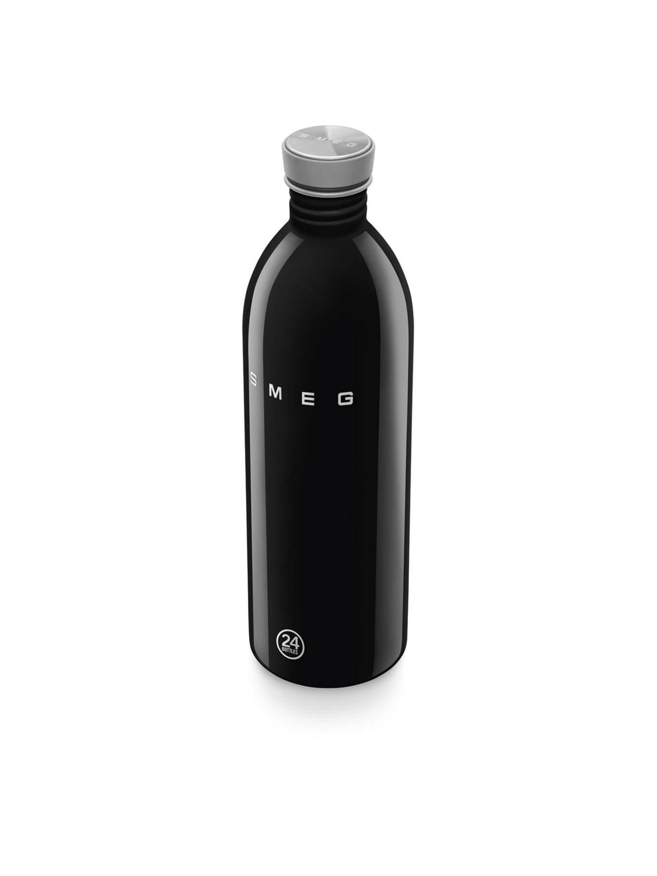 Image 5 of 6 of Smeg X 24bottles Lightweight And Leakproof Urban Bottle, Stainless Steel, 1l, Black