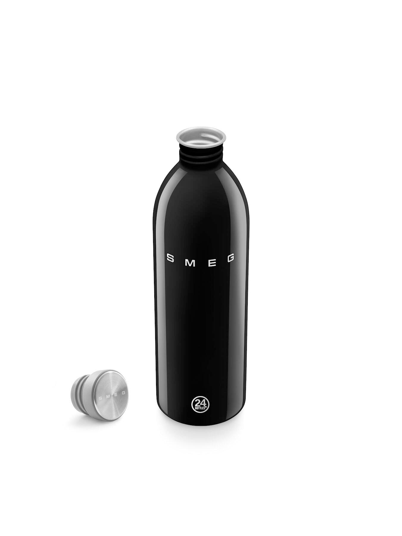 Image 6 of 6 of Smeg X 24bottles Lightweight And Leakproof Urban Bottle, Stainless Steel, 1l, Black