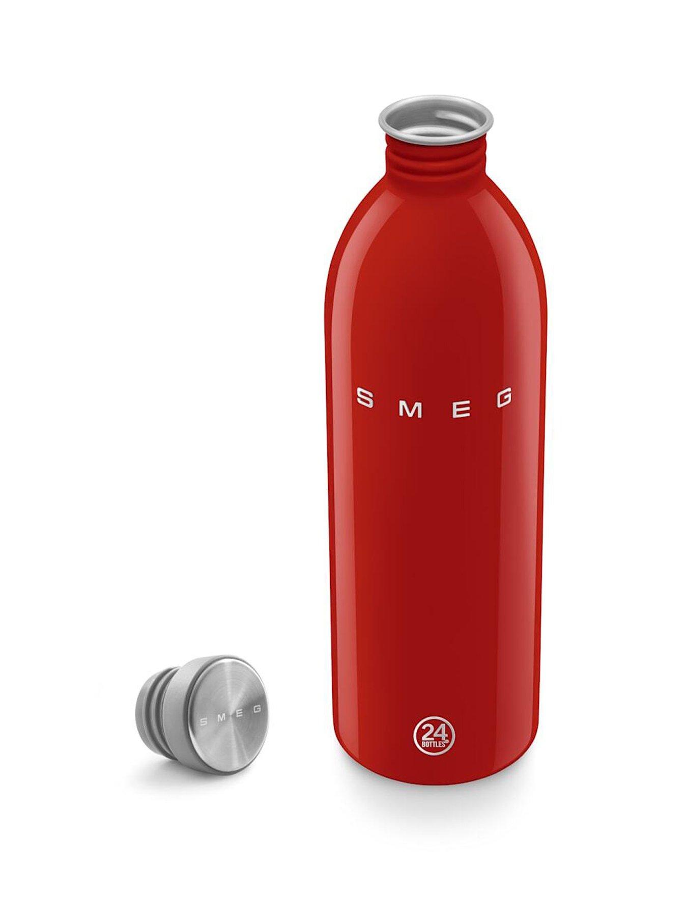 Image 2 of 6 of Smeg X 24bottles Lightweight And Leakproof Urban Bottle, Stainless Steel, 1l, Red