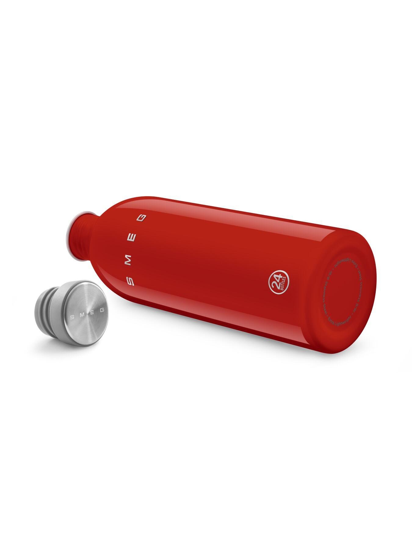 Image 3 of 6 of Smeg X 24bottles Lightweight And Leakproof Urban Bottle, Stainless Steel, 1l, Red