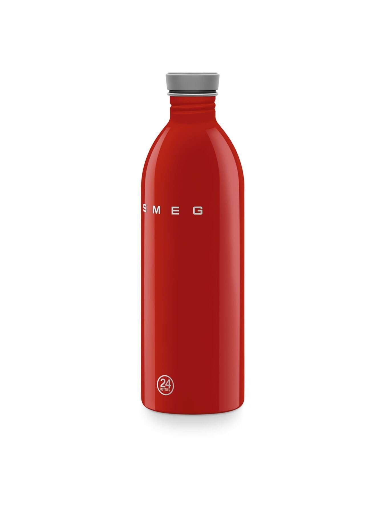 Image 4 of 6 of Smeg X 24bottles Lightweight And Leakproof Urban Bottle, Stainless Steel, 1l, Red