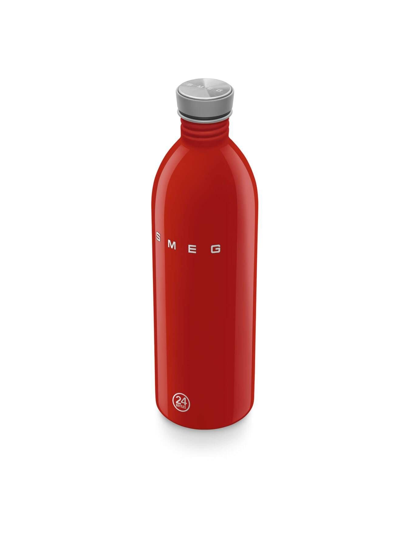 Image 5 of 6 of Smeg X 24bottles Lightweight And Leakproof Urban Bottle, Stainless Steel, 1l, Red