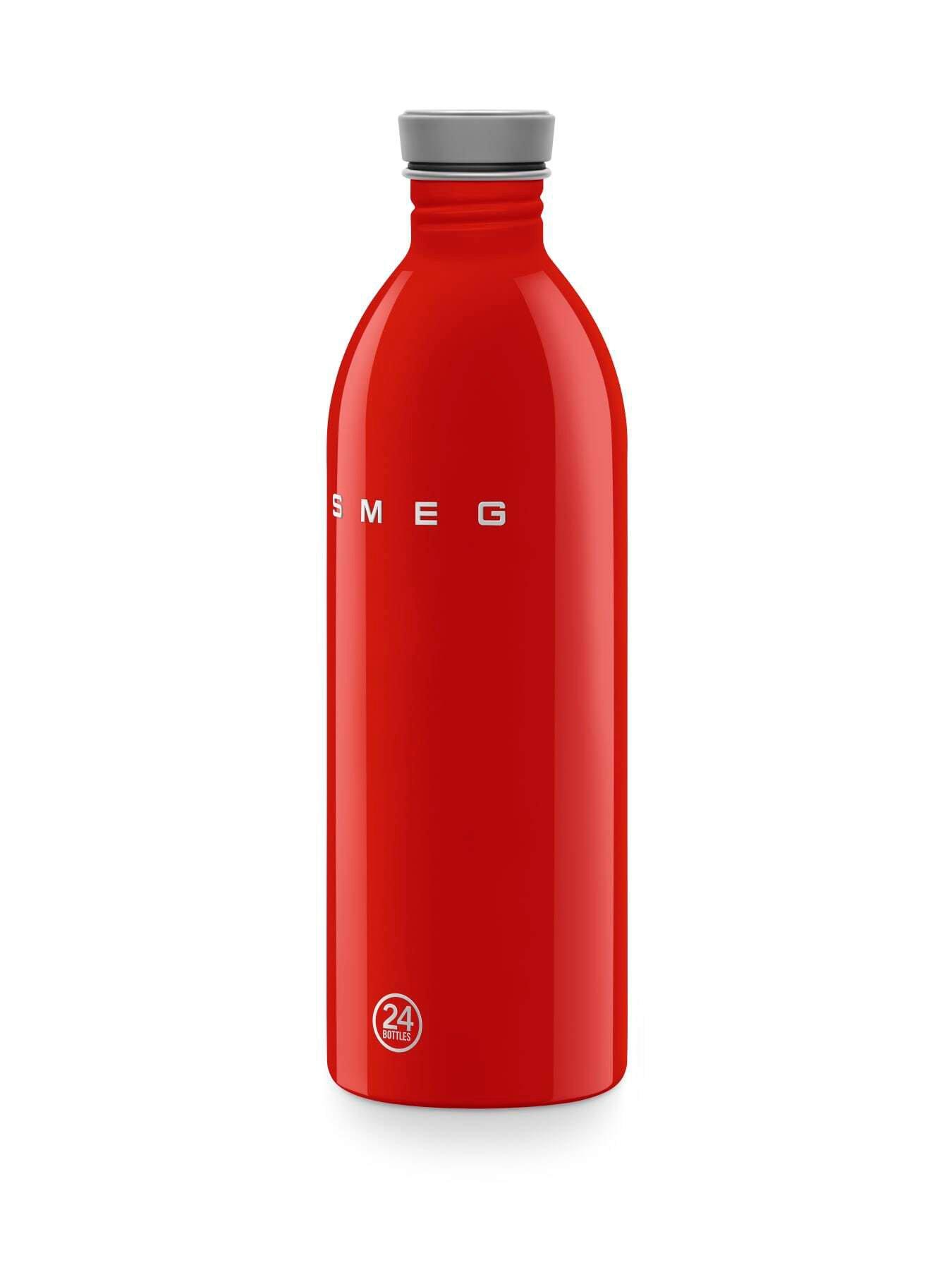 Image 6 of 6 of Smeg X 24bottles Lightweight And Leakproof Urban Bottle, Stainless Steel, 1l, Red
