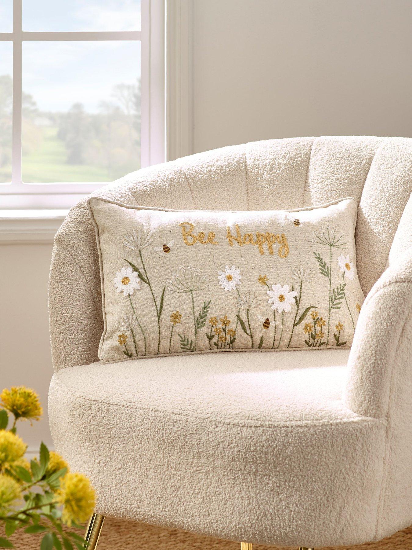 catherine-lansfield-bee-happy-filled-cushion-30x50-naturalfront