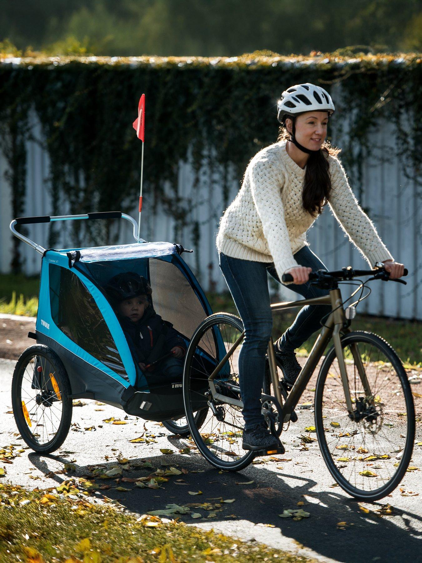 Image 5 of 6 of THULE Coaster XT bike trailer+Stroll- Blue